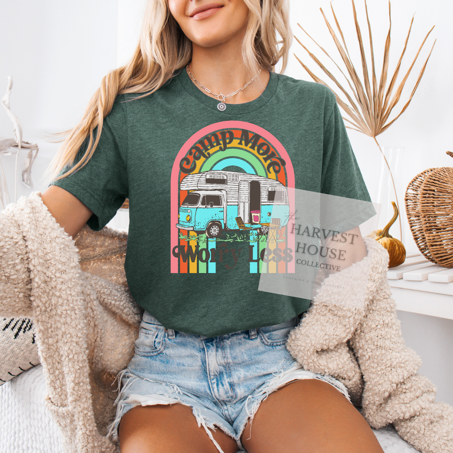 Camp More Worry Less Bella Canvas Tee