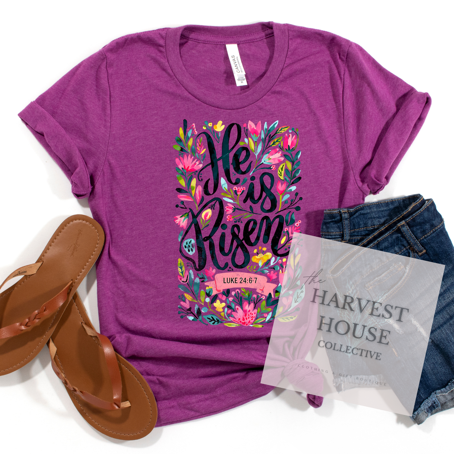 He Is Risen Tee