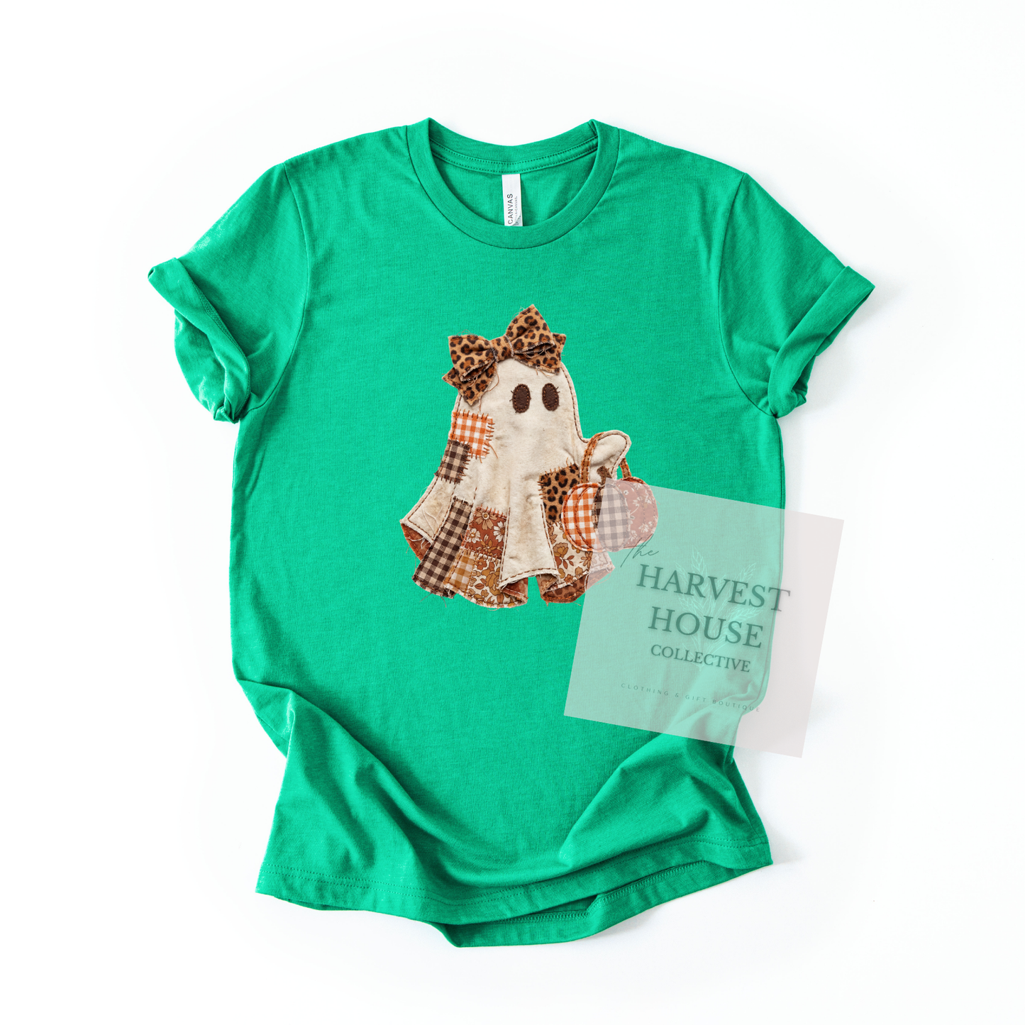 Patchwork Ghostie Bella Canvas Tee