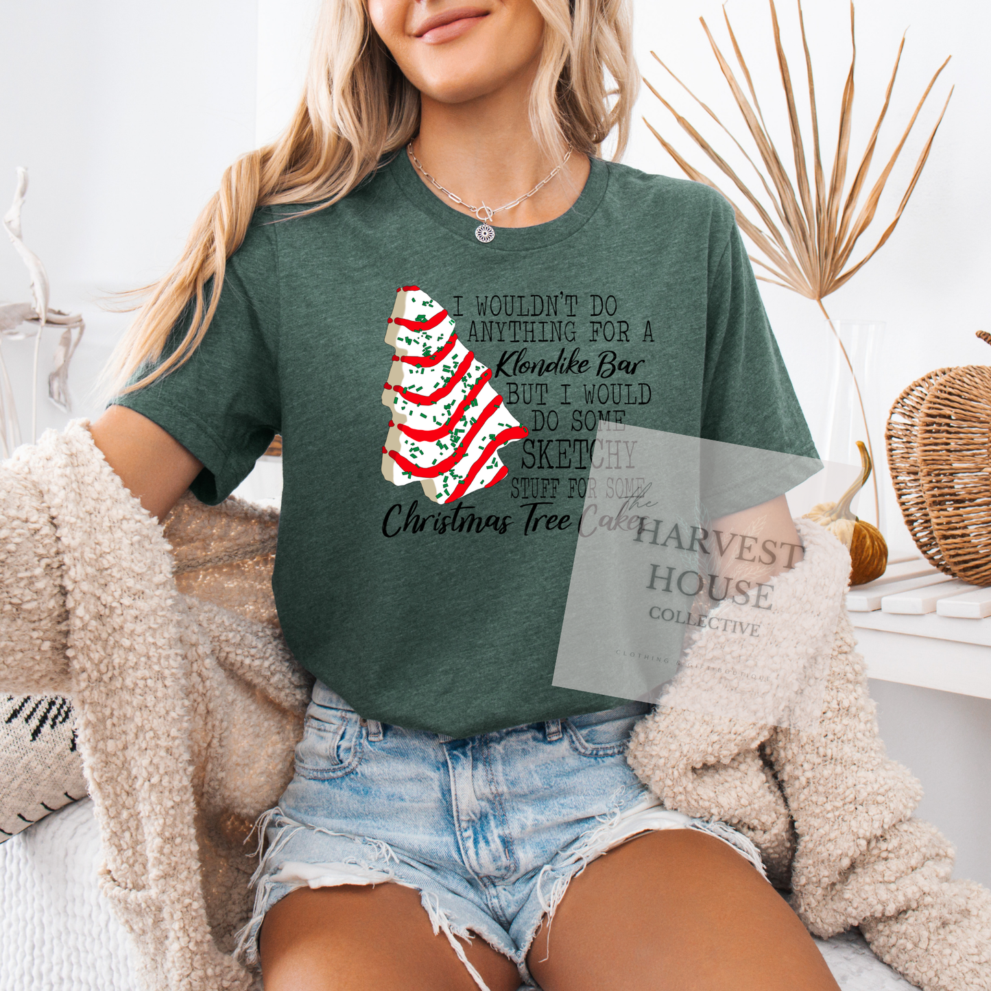 Christmas Tree Cake Bella Canvas Tee