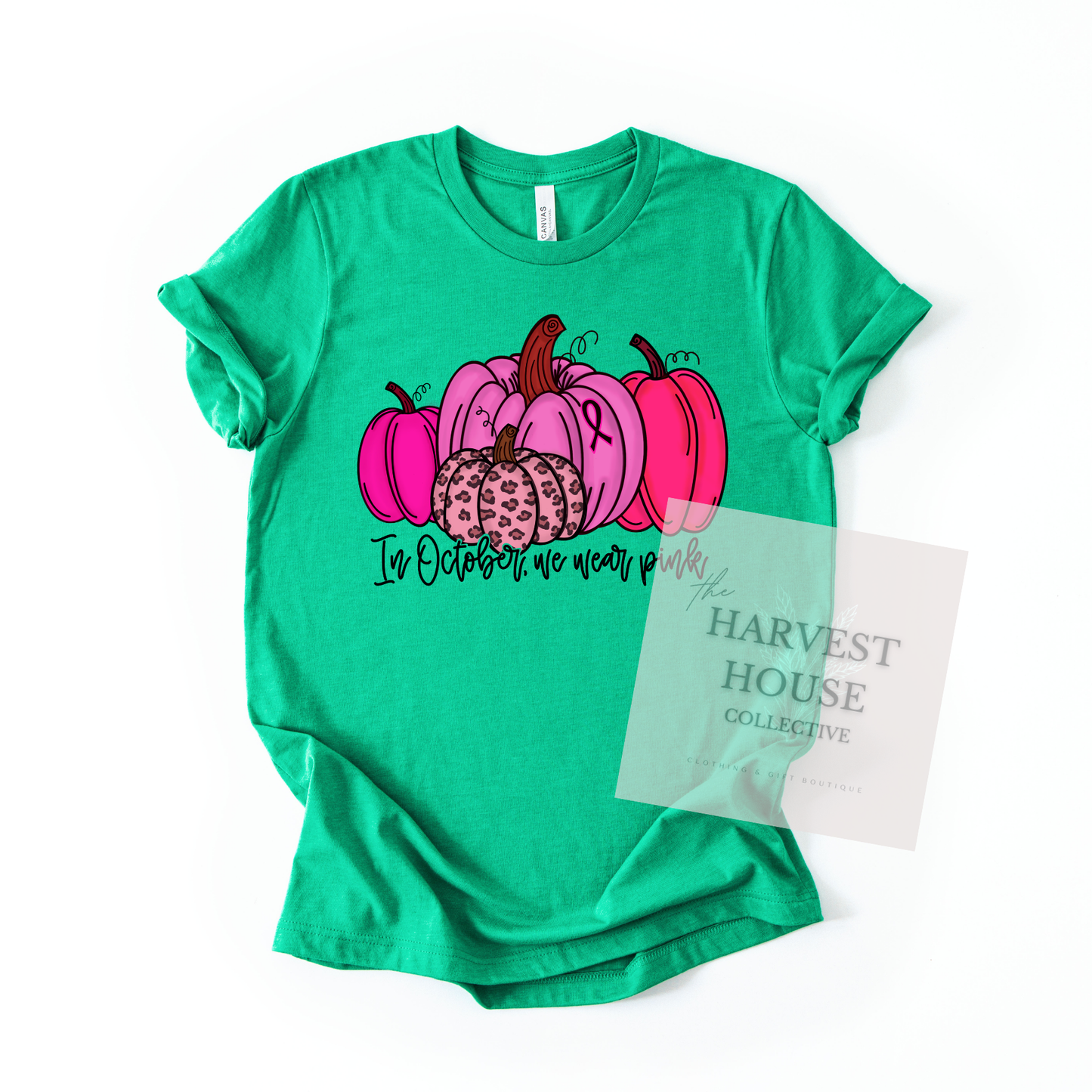 In October We Wear Pink Bella Canvas Tee