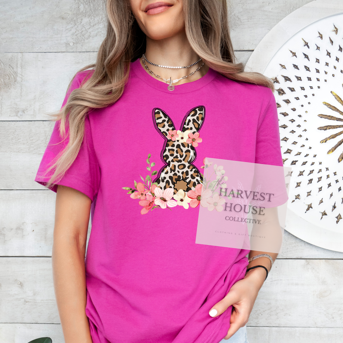 Leopard Easter Bunny Tee