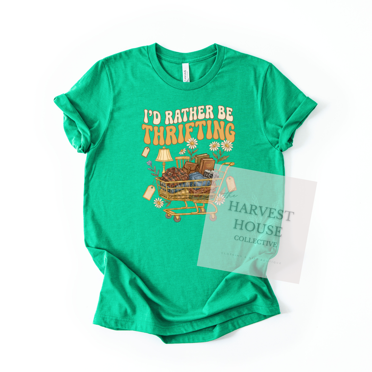 I'd Rather Be Thrifting Bella Canvas Tee