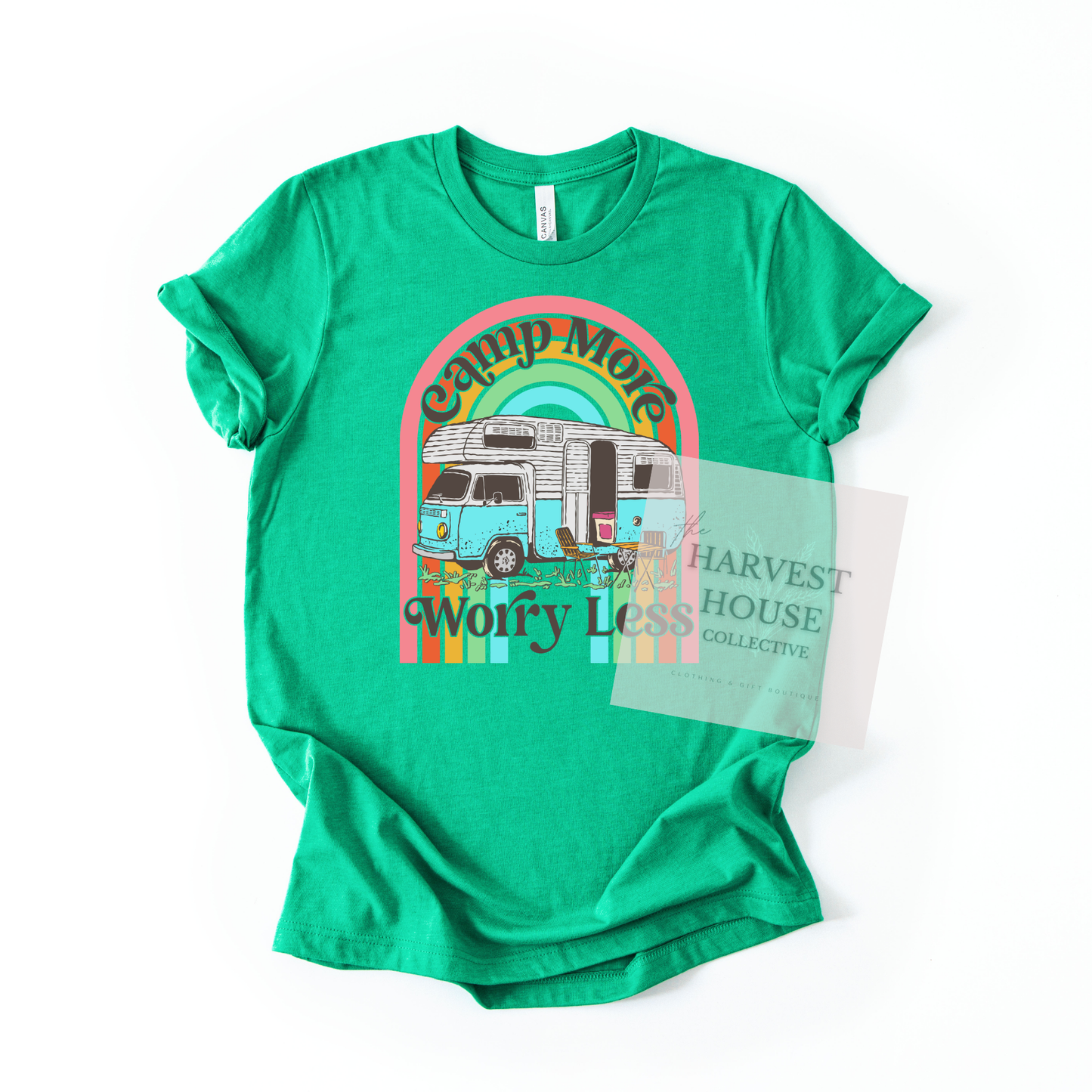 Camp More Worry Less Bella Canvas Tee