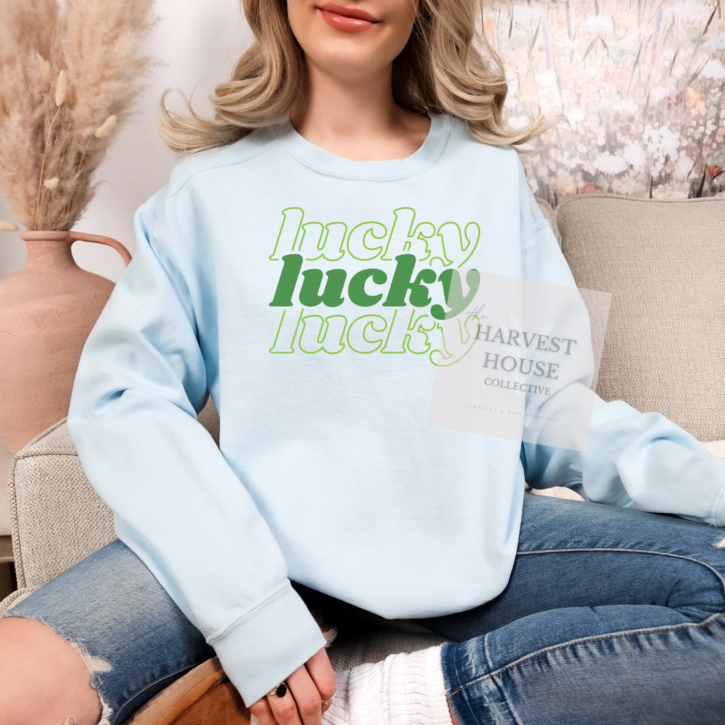 Lucky Comfort Color Crewneck
