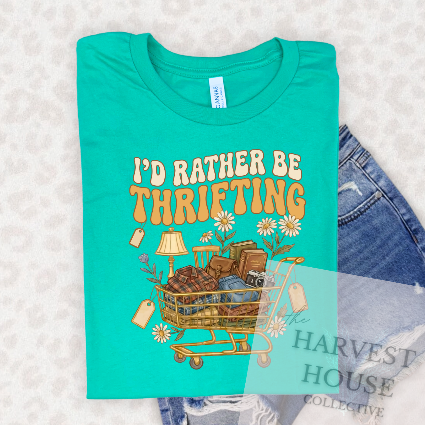 I'd Rather Be Thrifting Bella Canvas Tee