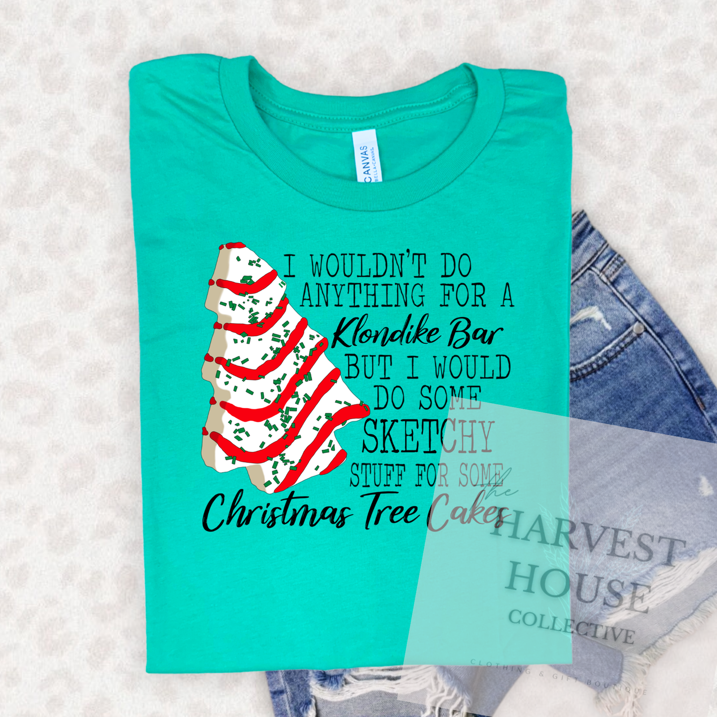 Christmas Tree Cake Bella Canvas Tee
