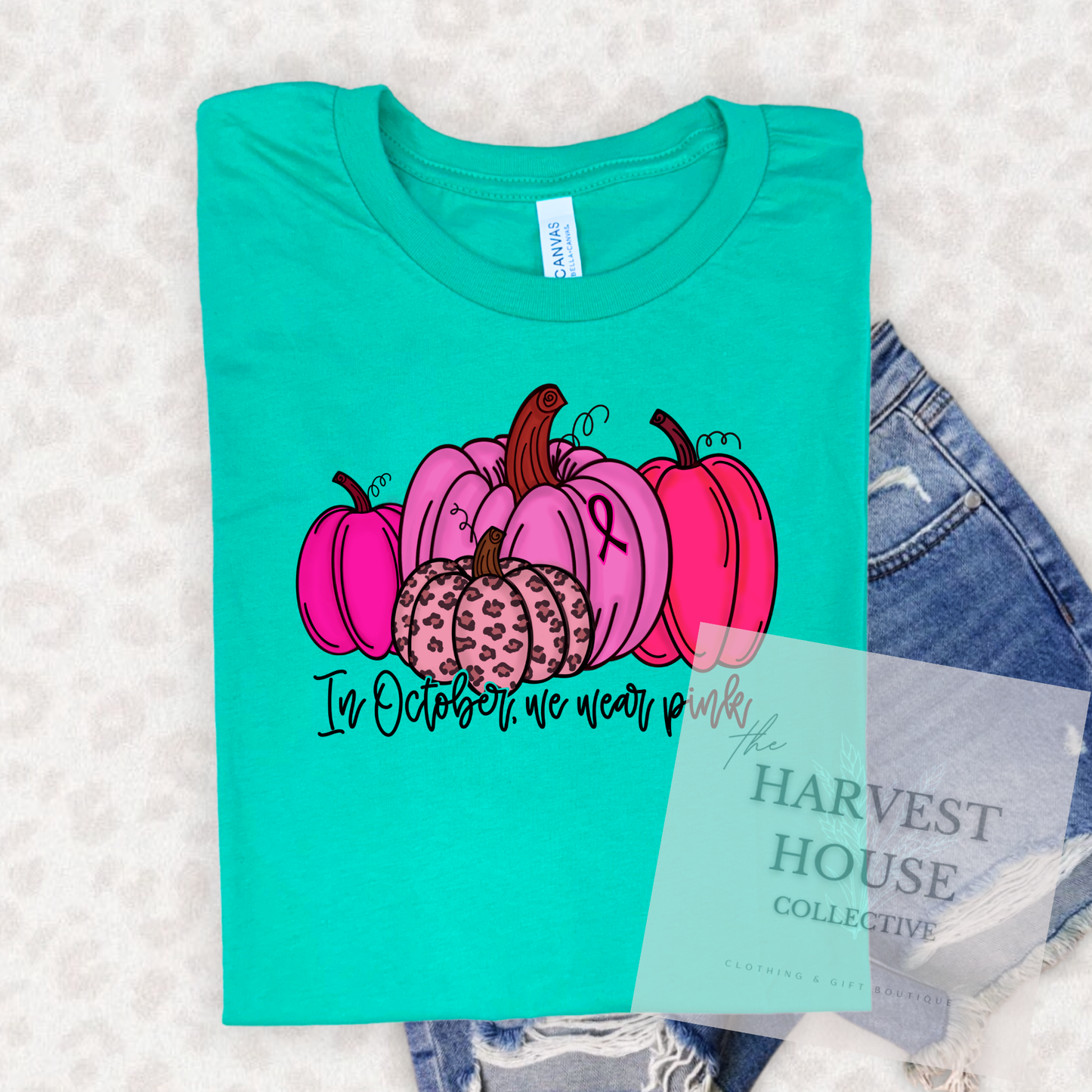 In October We Wear Pink Bella Canvas Tee