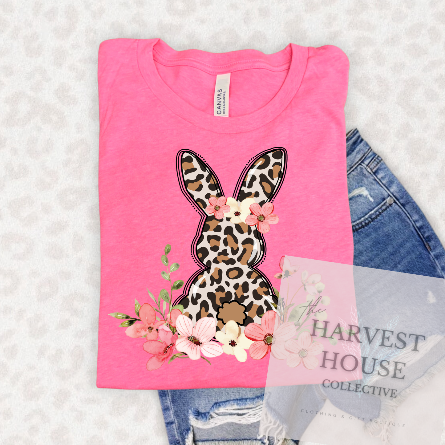 Leopard Easter Bunny Tee