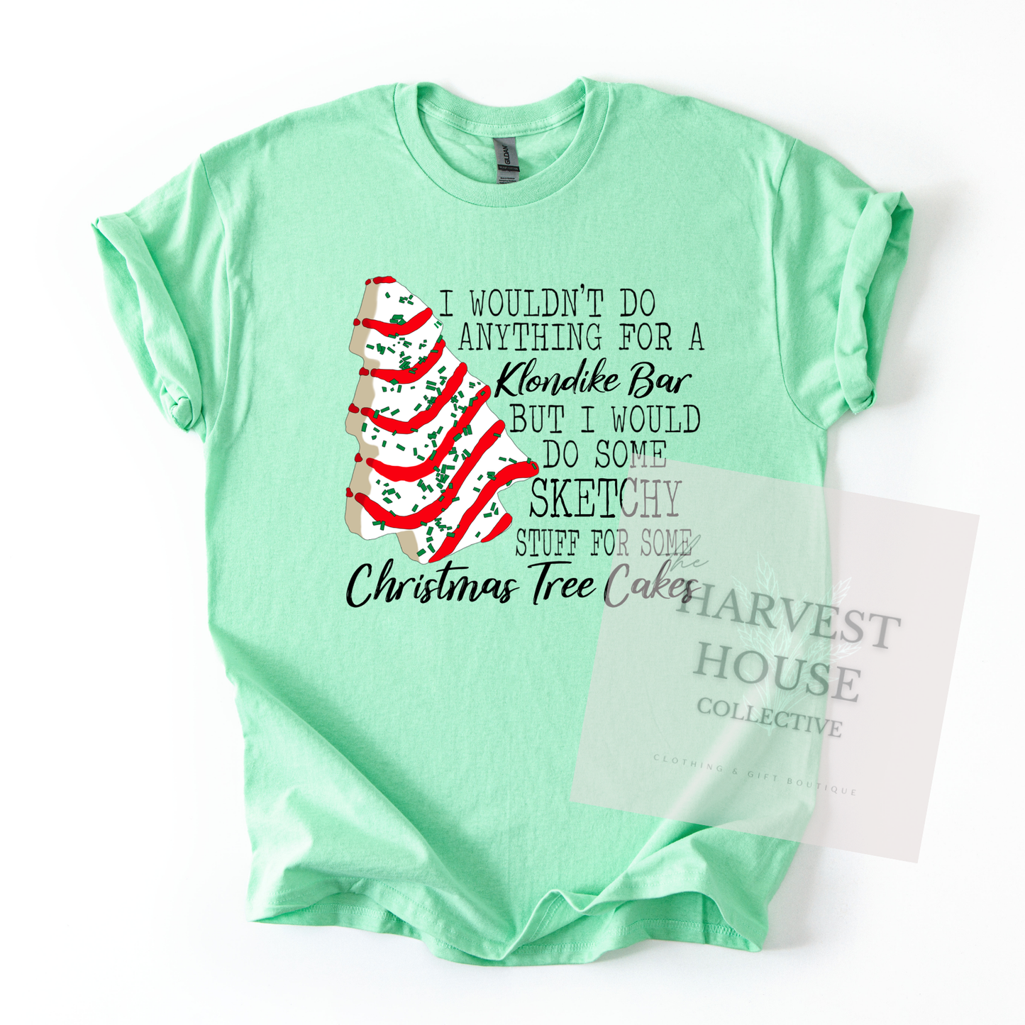 Christmas Tree Cake Bella Canvas Tee