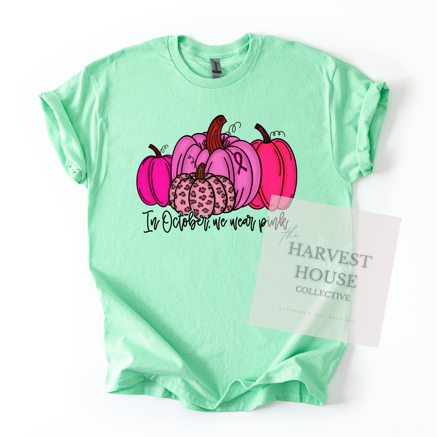 In October We Wear Pink Bella Canvas Tee