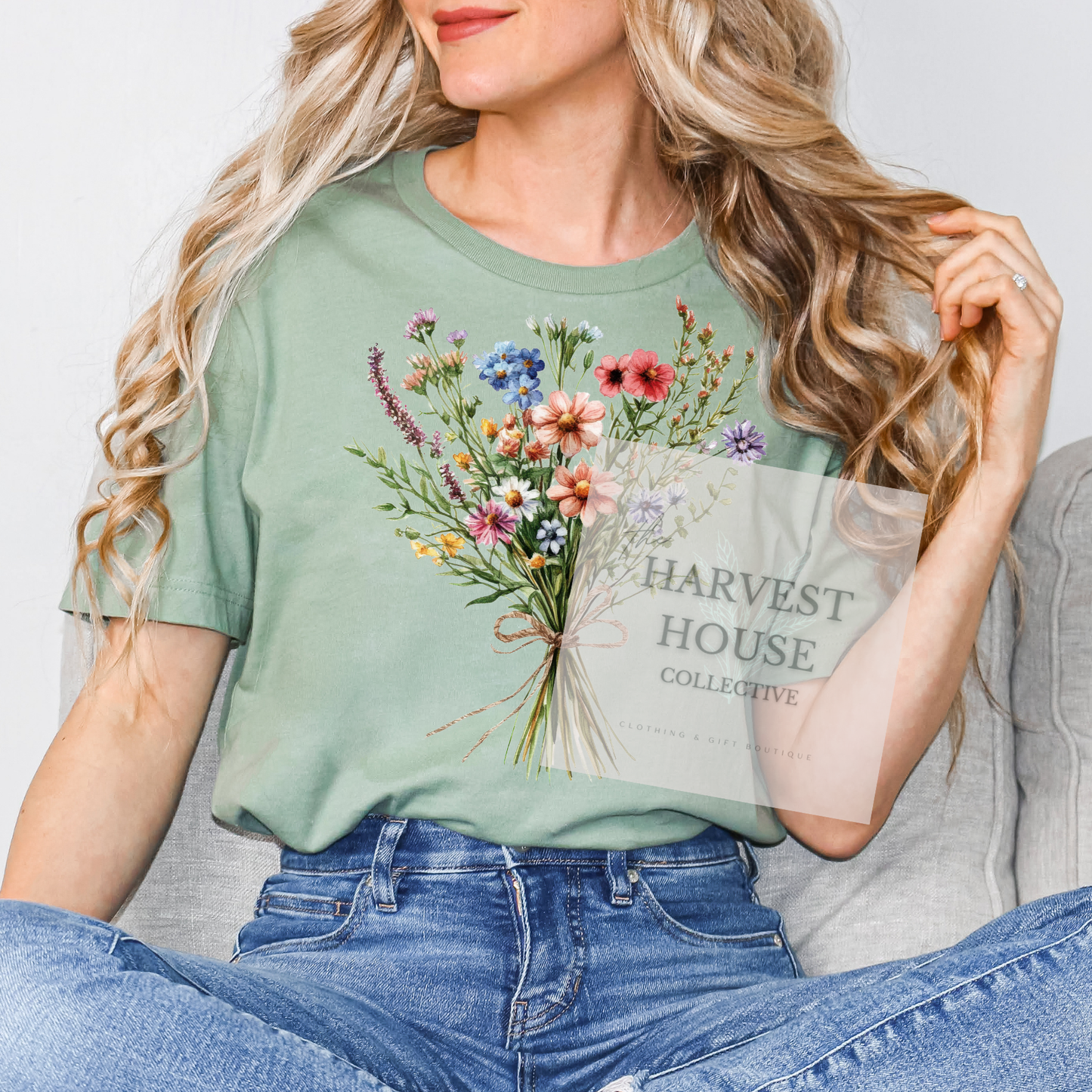 Floral Bouquet Bella Canvas Tee