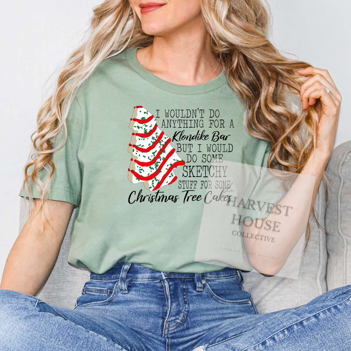 Christmas Tree Cake Bella Canvas Tee