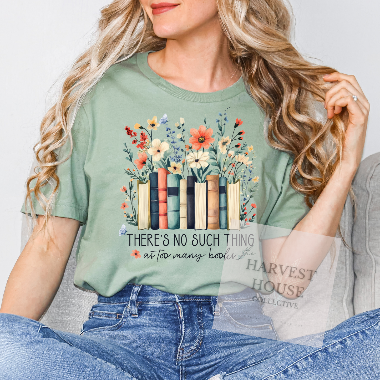 There's No Such Thing As Too Many Books Tee