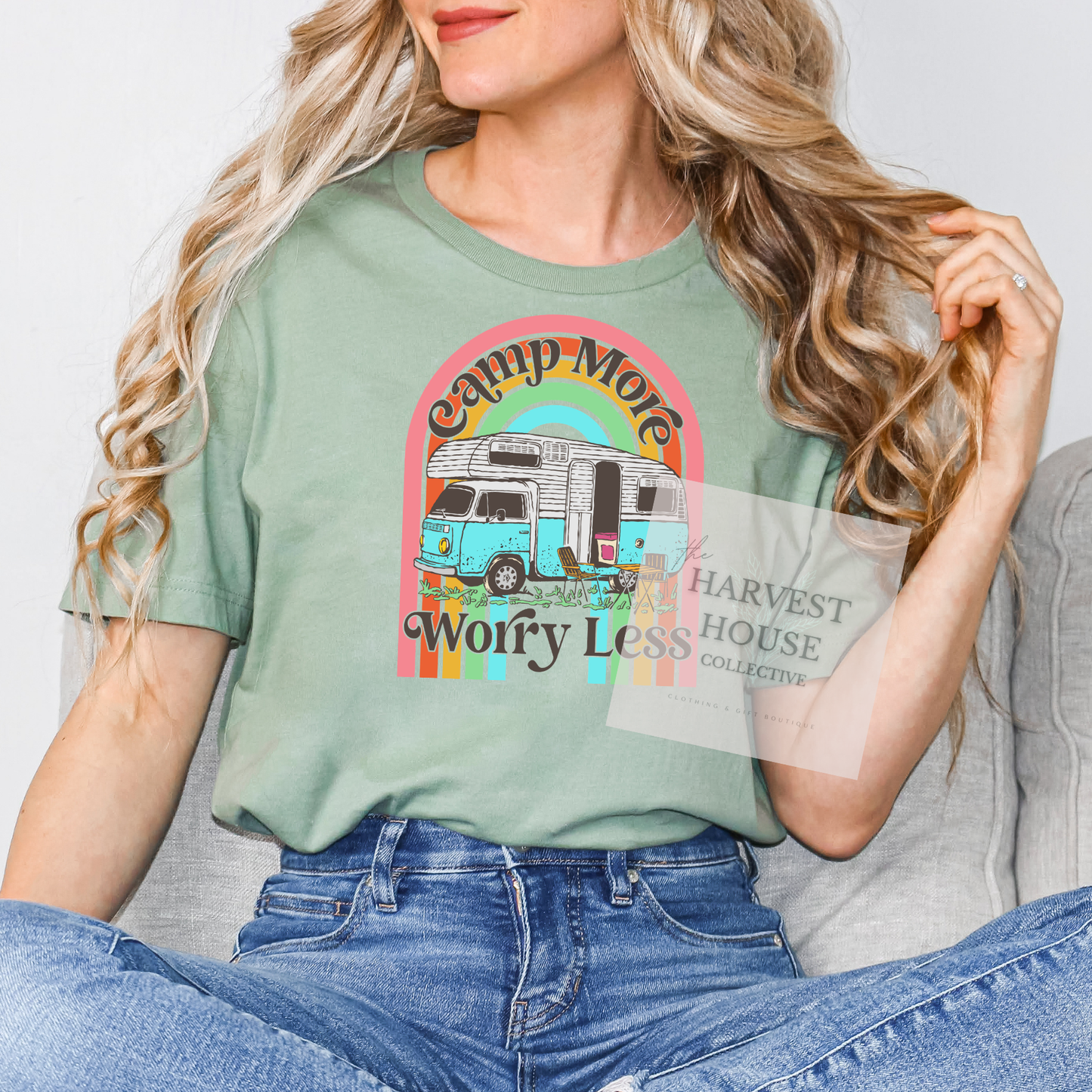 Camp More Worry Less Bella Canvas Tee