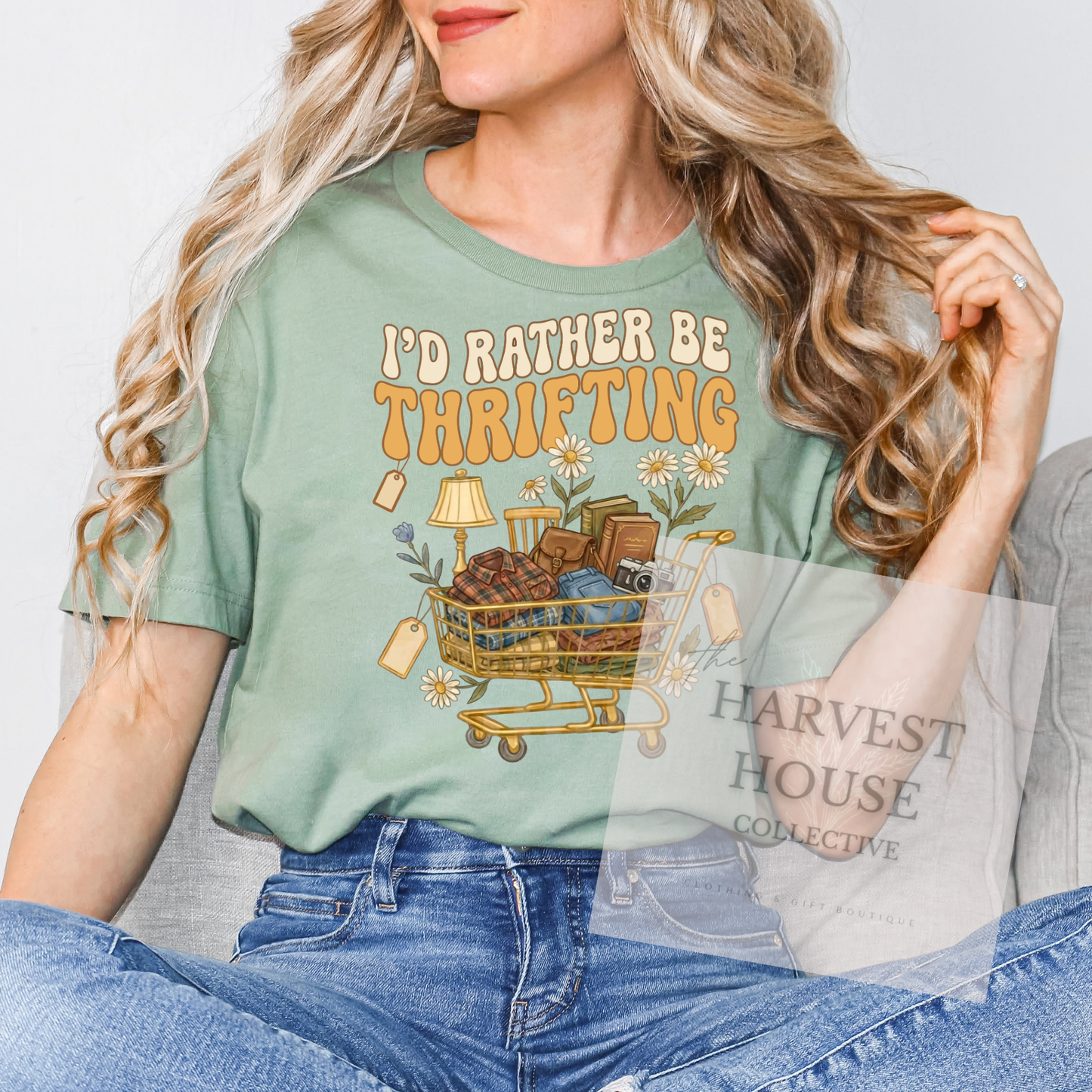 I'd Rather Be Thrifting Bella Canvas Tee