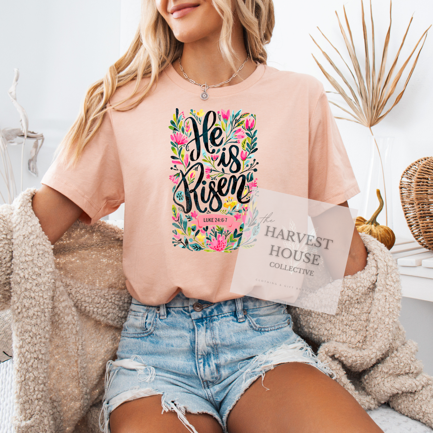 He Is Risen Tee
