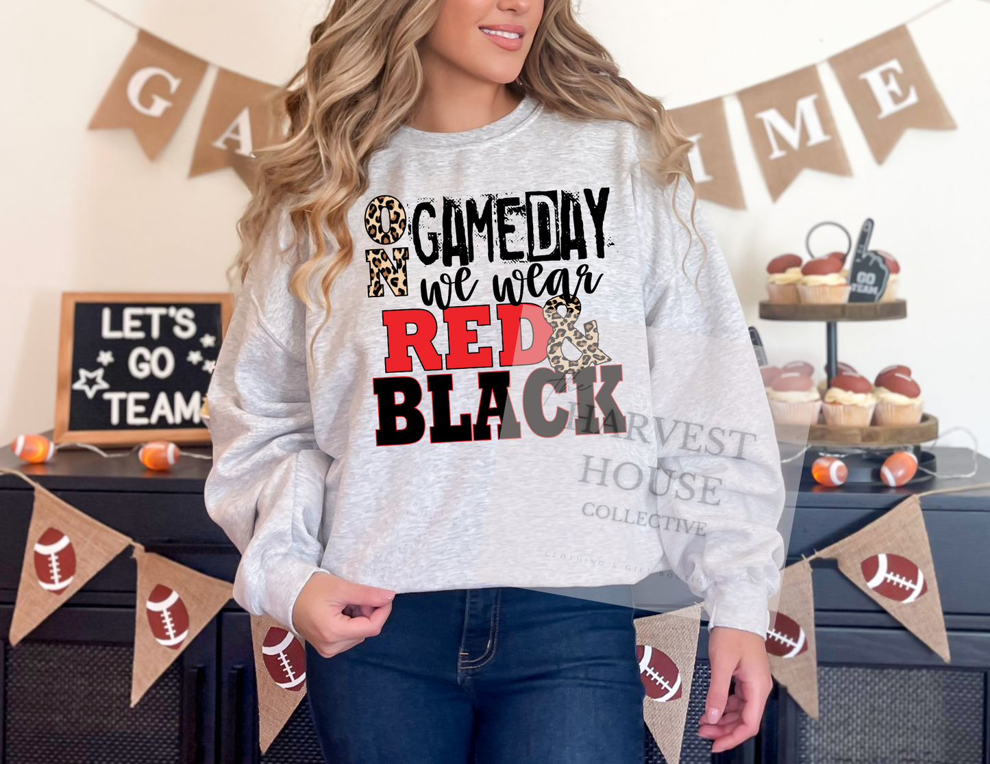 On Gameday We Wear Red And Black Shirt