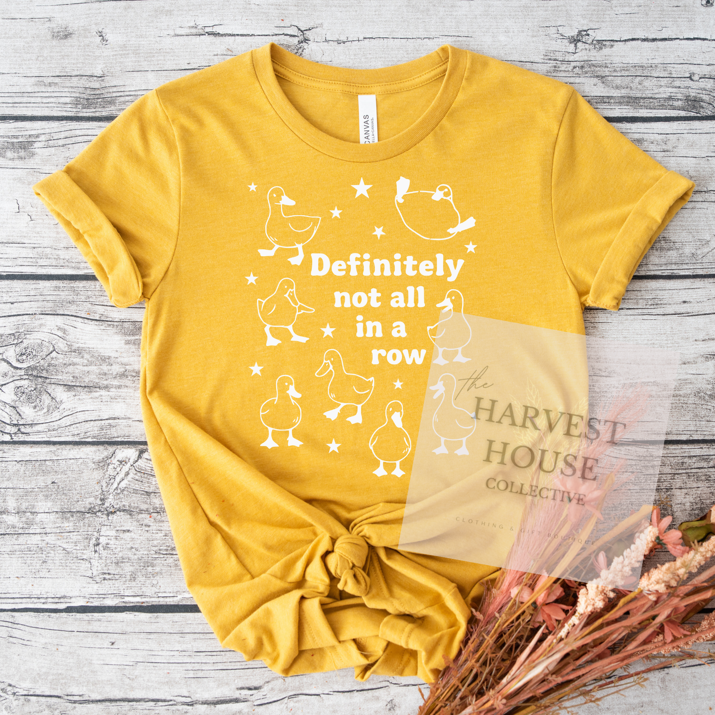 Ducks In A Row Tee