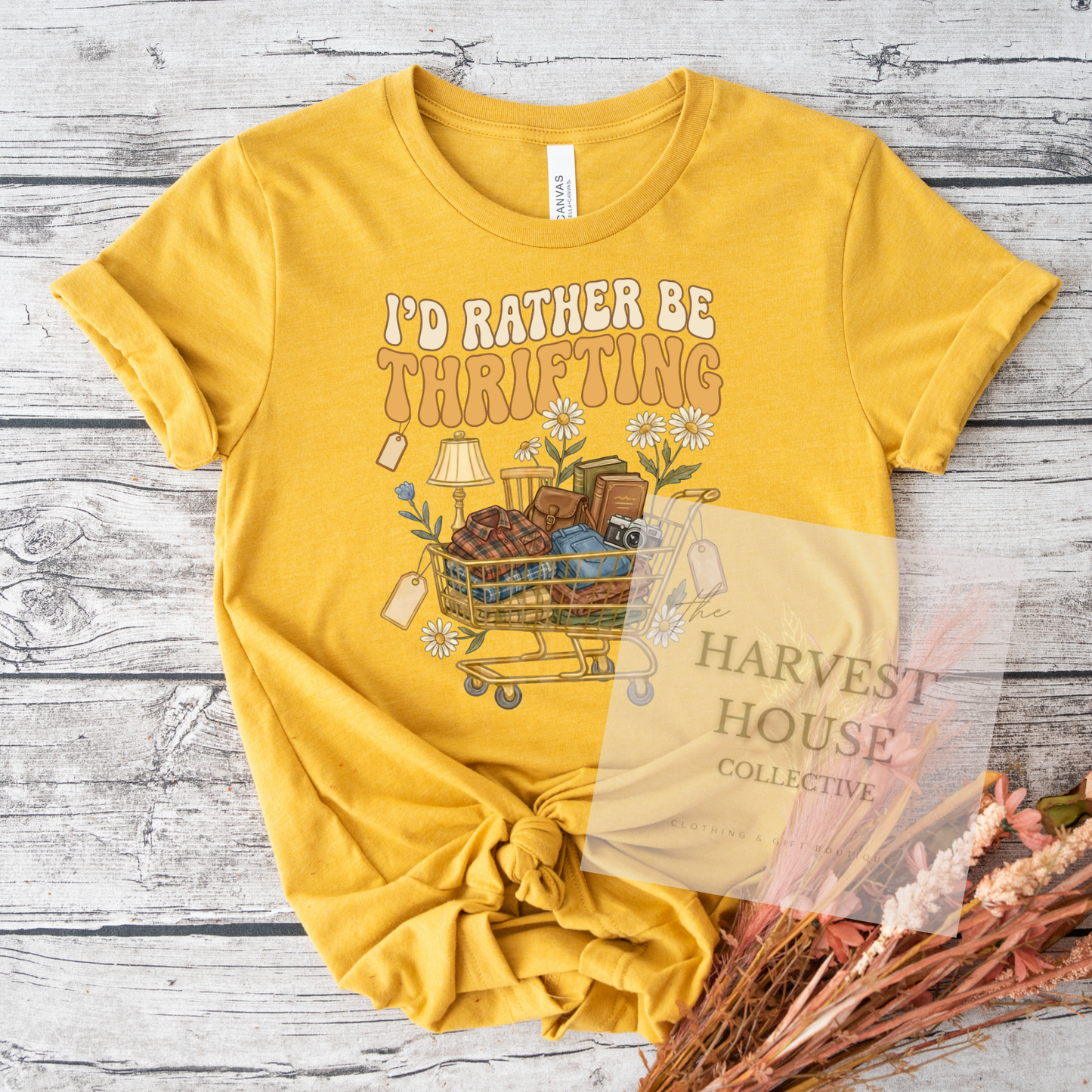 I'd Rather Be Thrifting Bella Canvas Tee