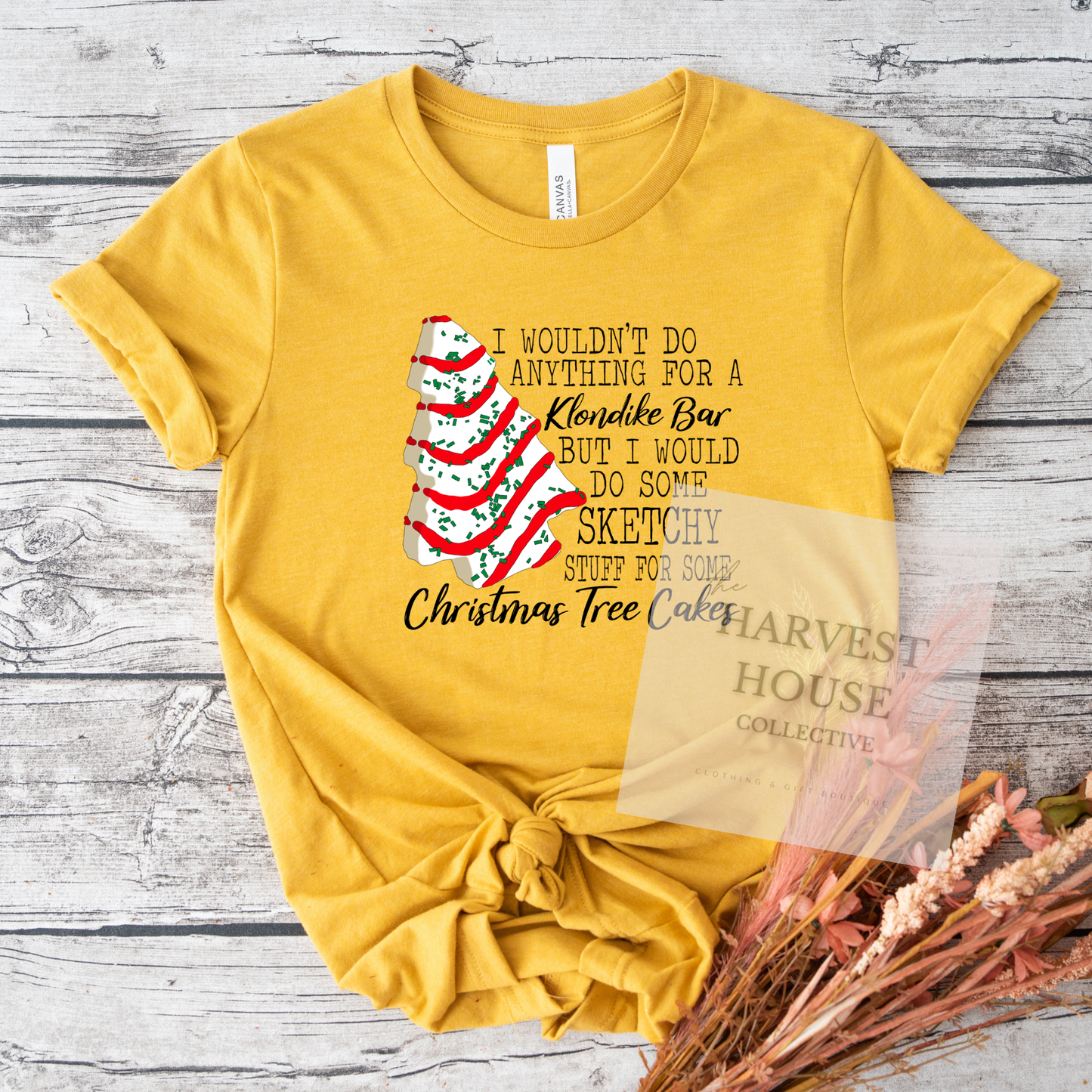 Christmas Tree Cake Bella Canvas Tee