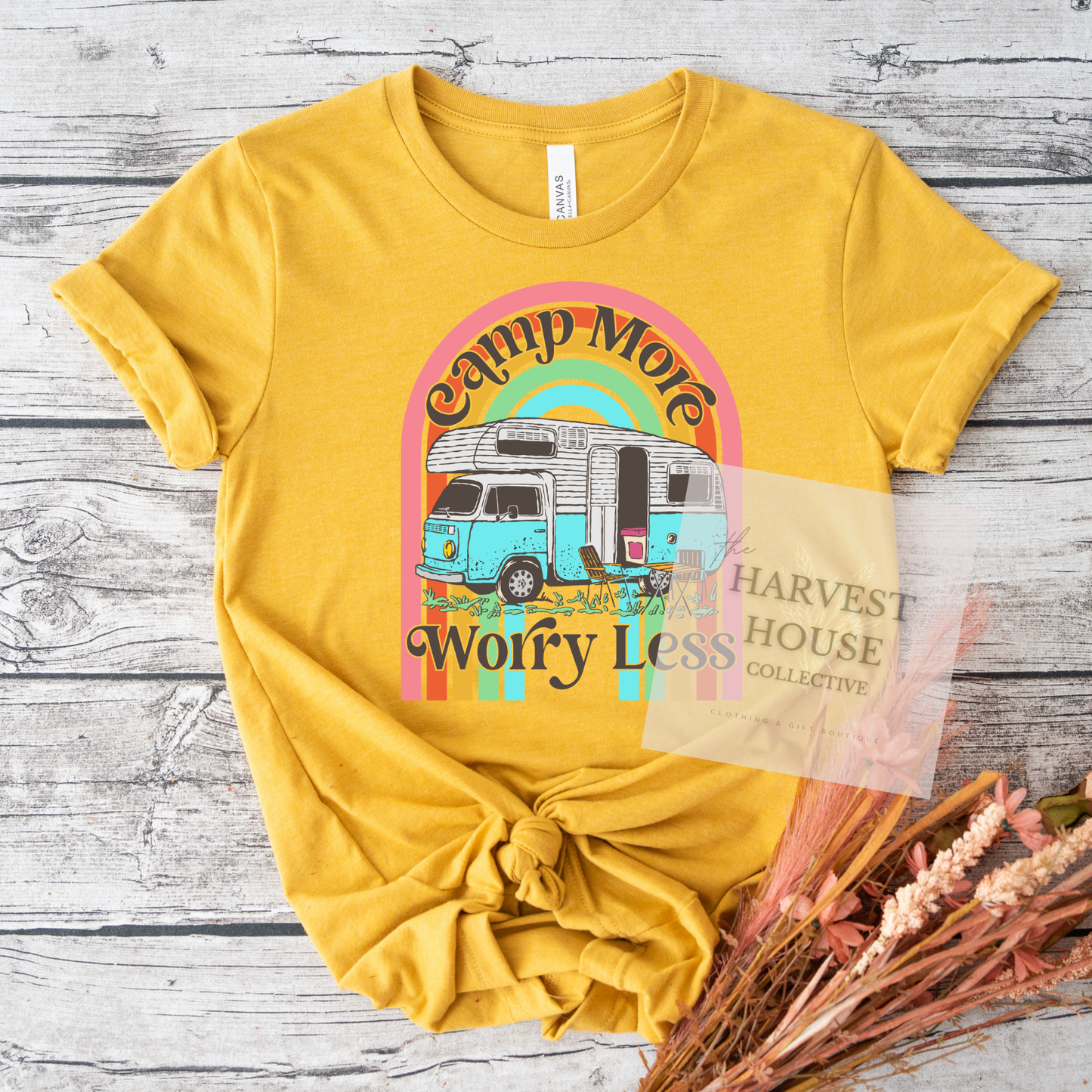 Camp More Worry Less Bella Canvas Tee