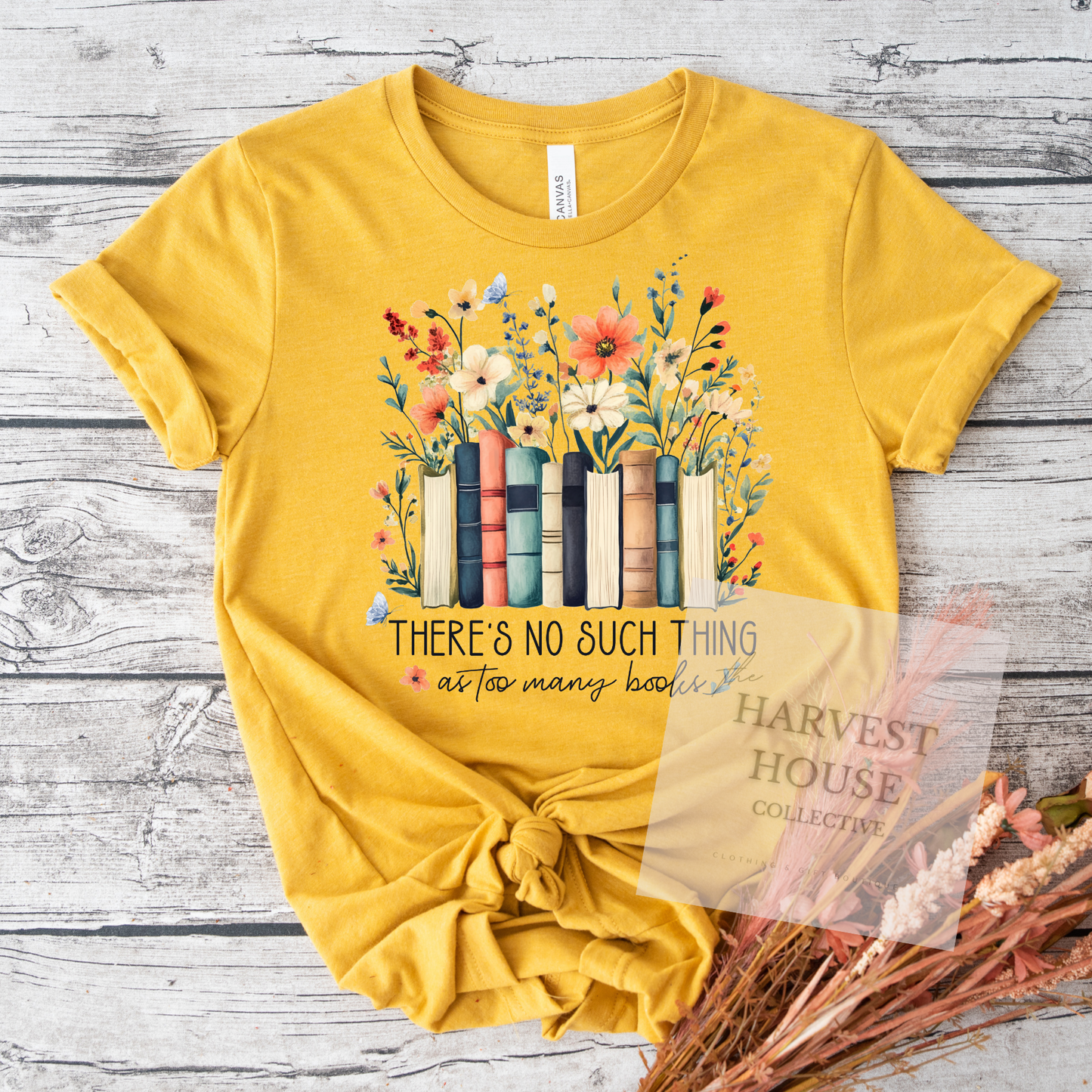 There's No Such Thing As Too Many Books Tee