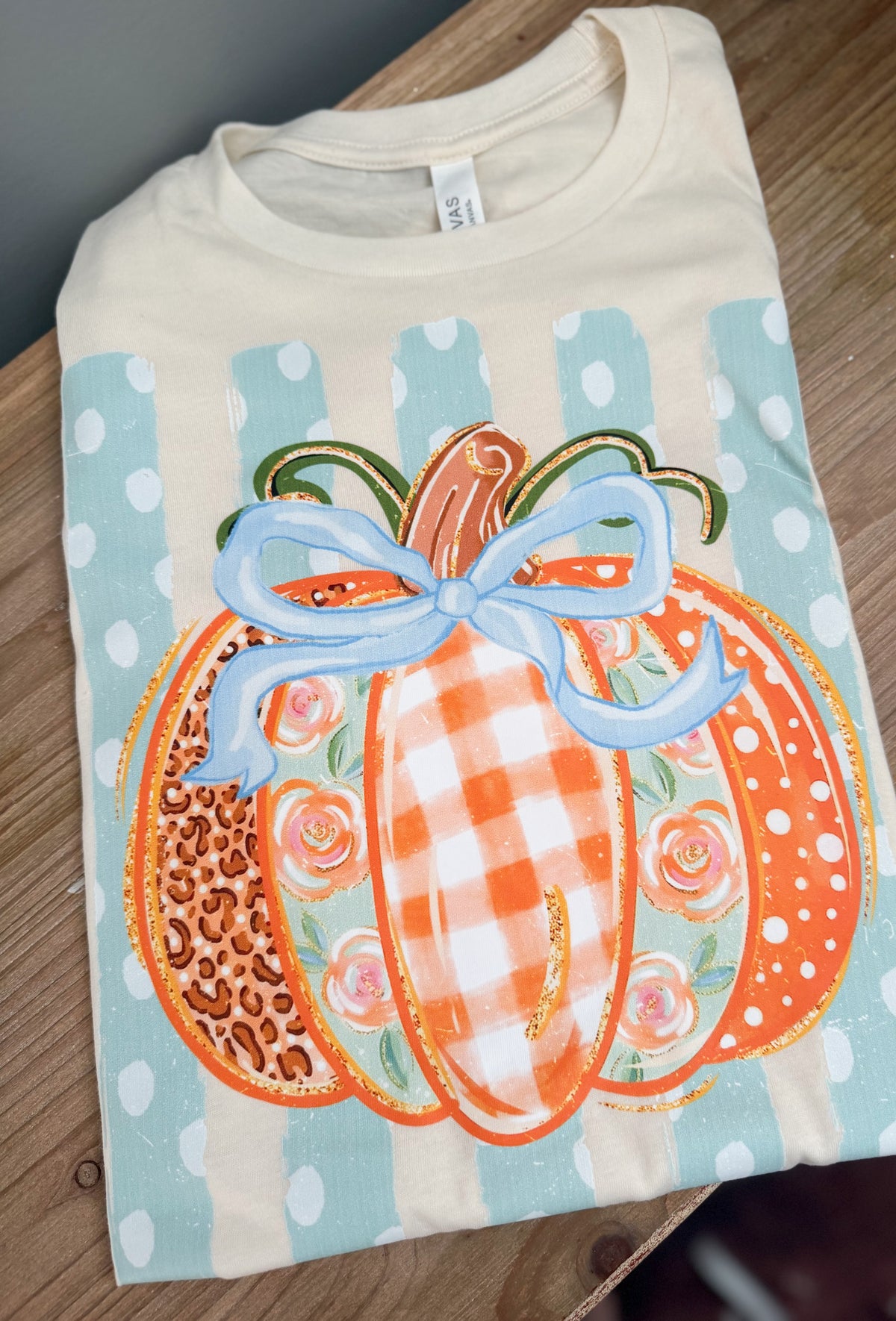 Polka Dot Pumpkin Tee