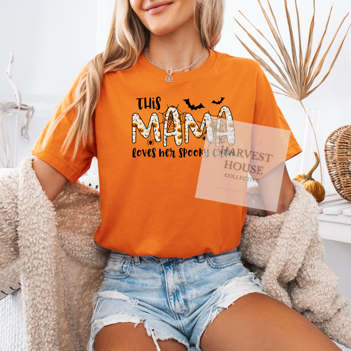 This Mama Loves Her Spooky Crew Tee