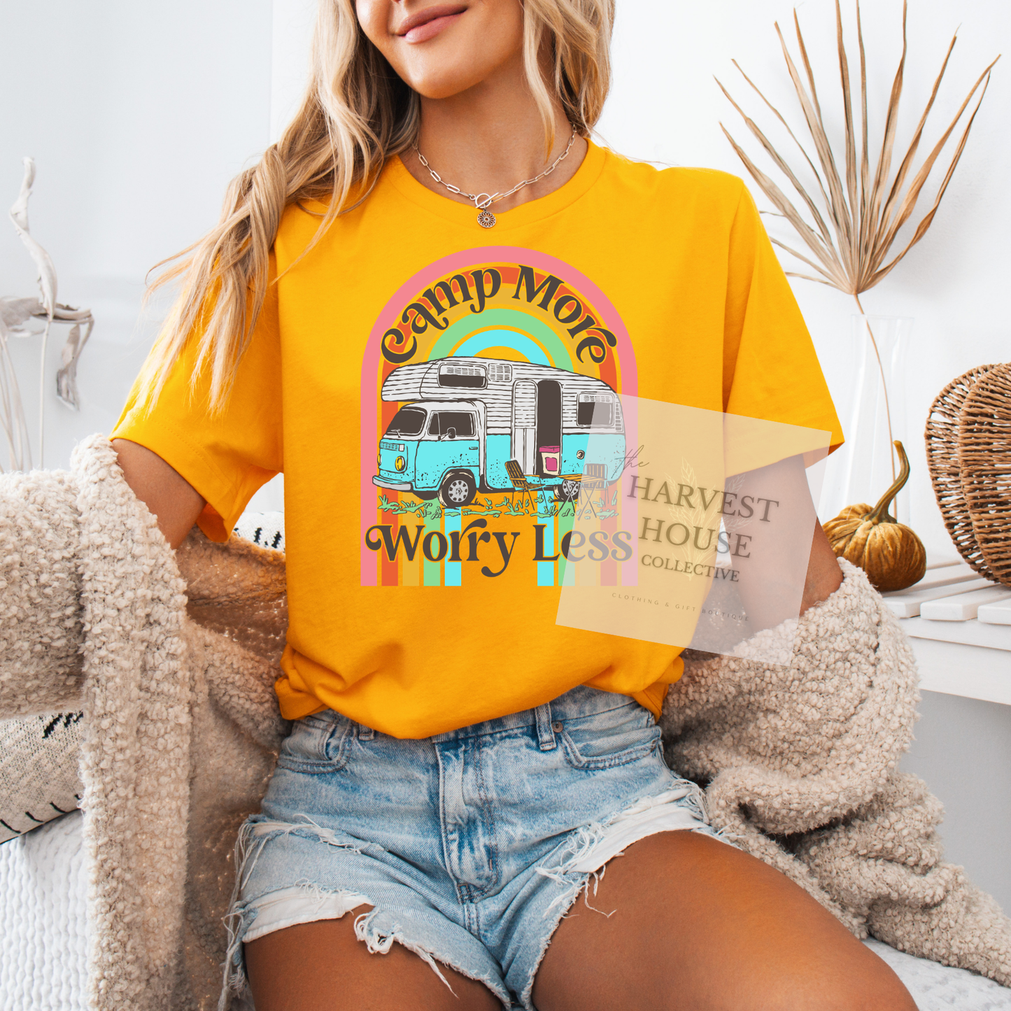 Camp More Worry Less Bella Canvas Tee