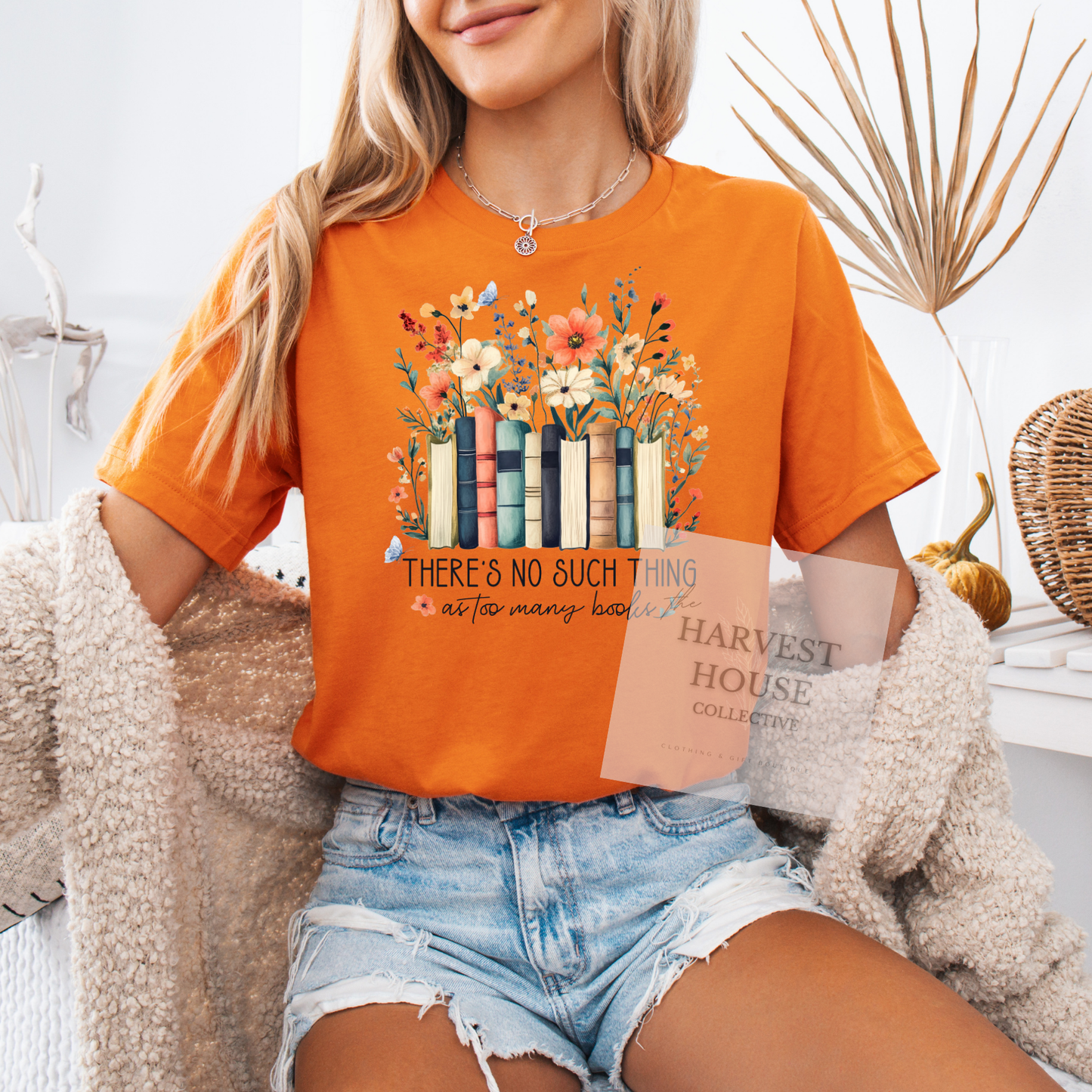 There's No Such Thing As Too Many Books Tee