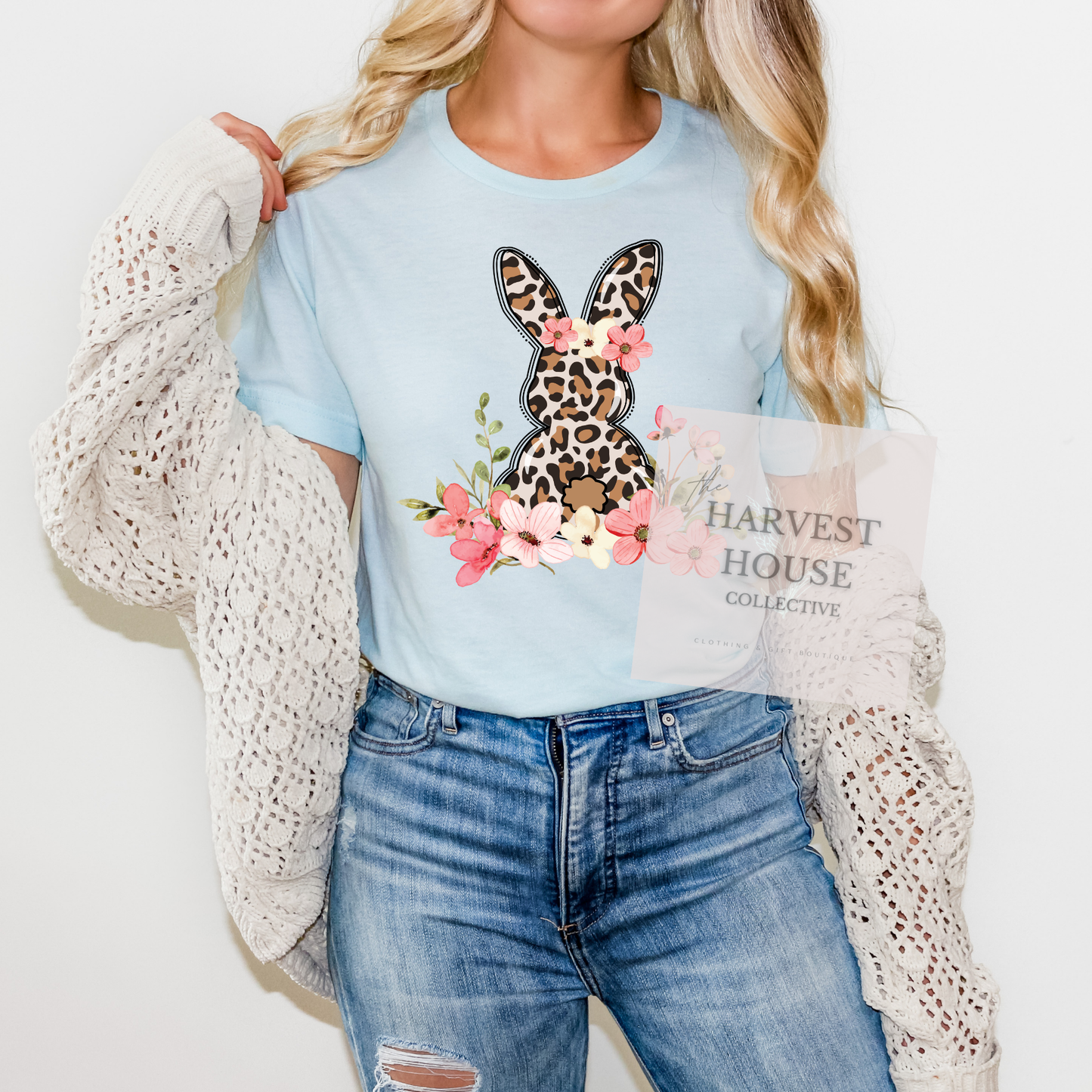 Leopard Easter Bunny Tee