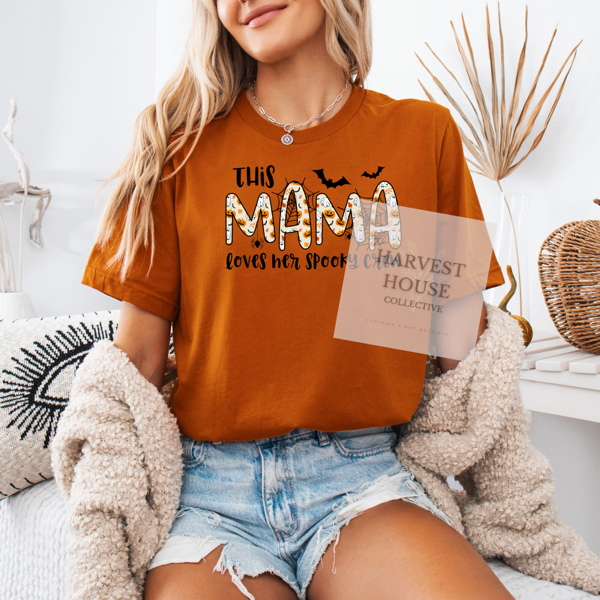 This Mama Loves Her Spooky Crew Tee