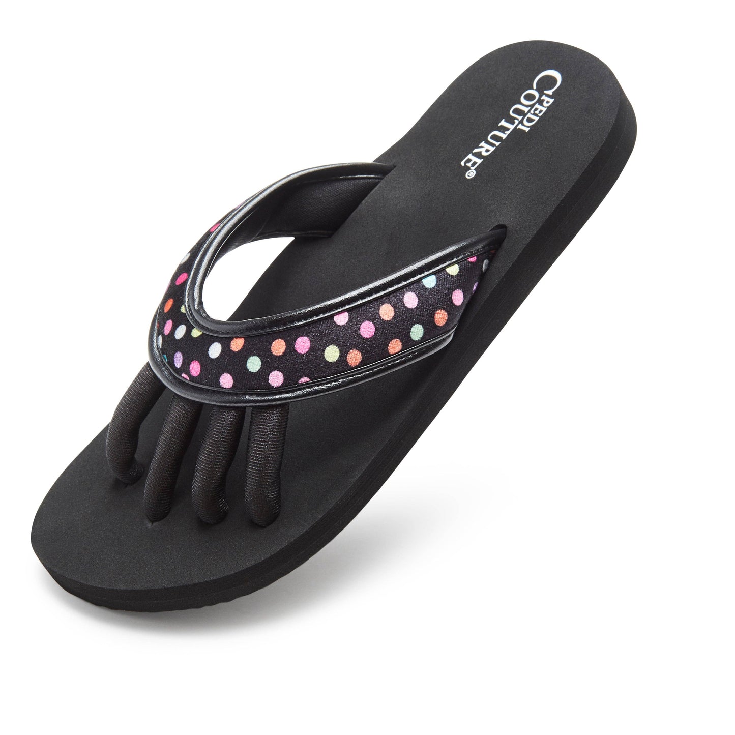 Polka Dot Toe Separator Sandals