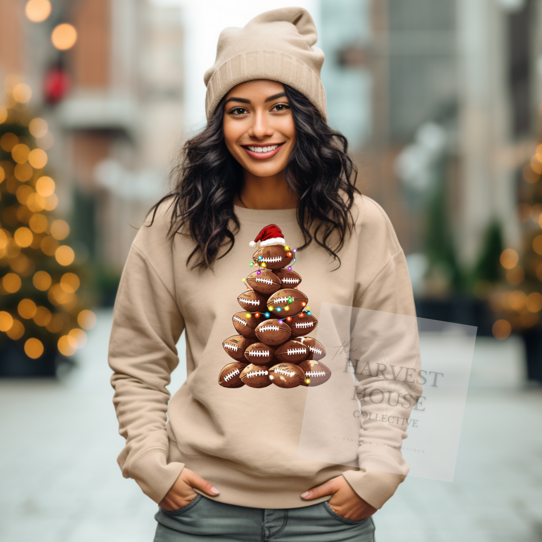 Football Christmas Tree Sweatshirt