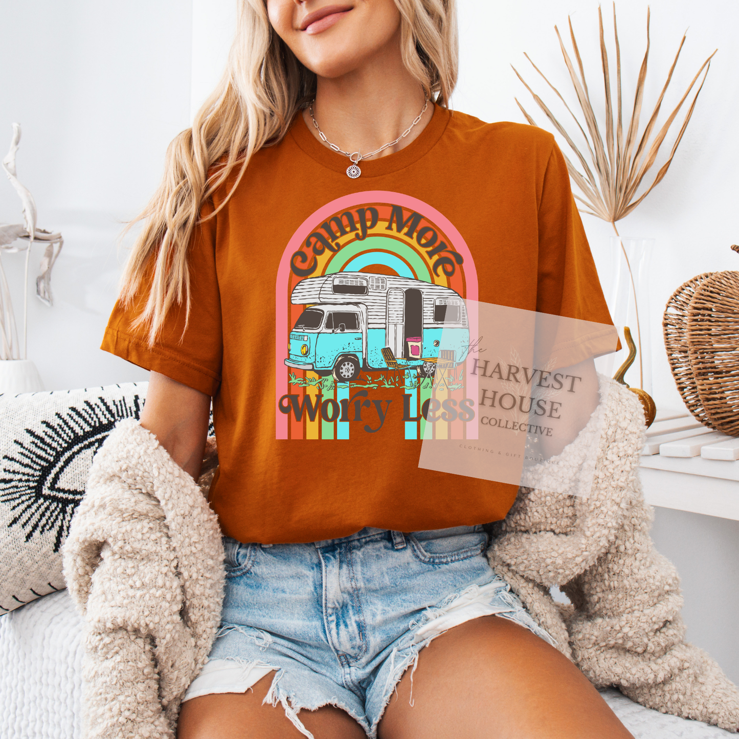 Camp More Worry Less Bella Canvas Tee