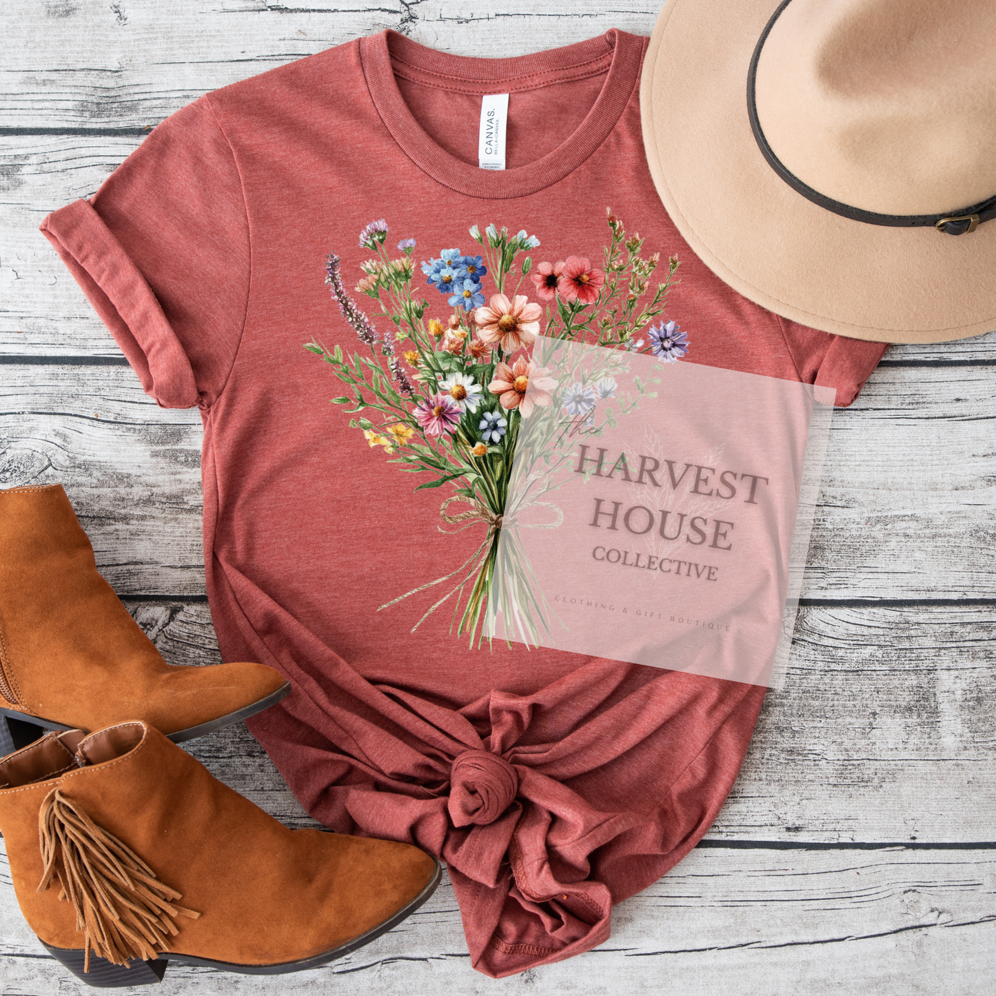 Floral Bouquet Bella Canvas Tee