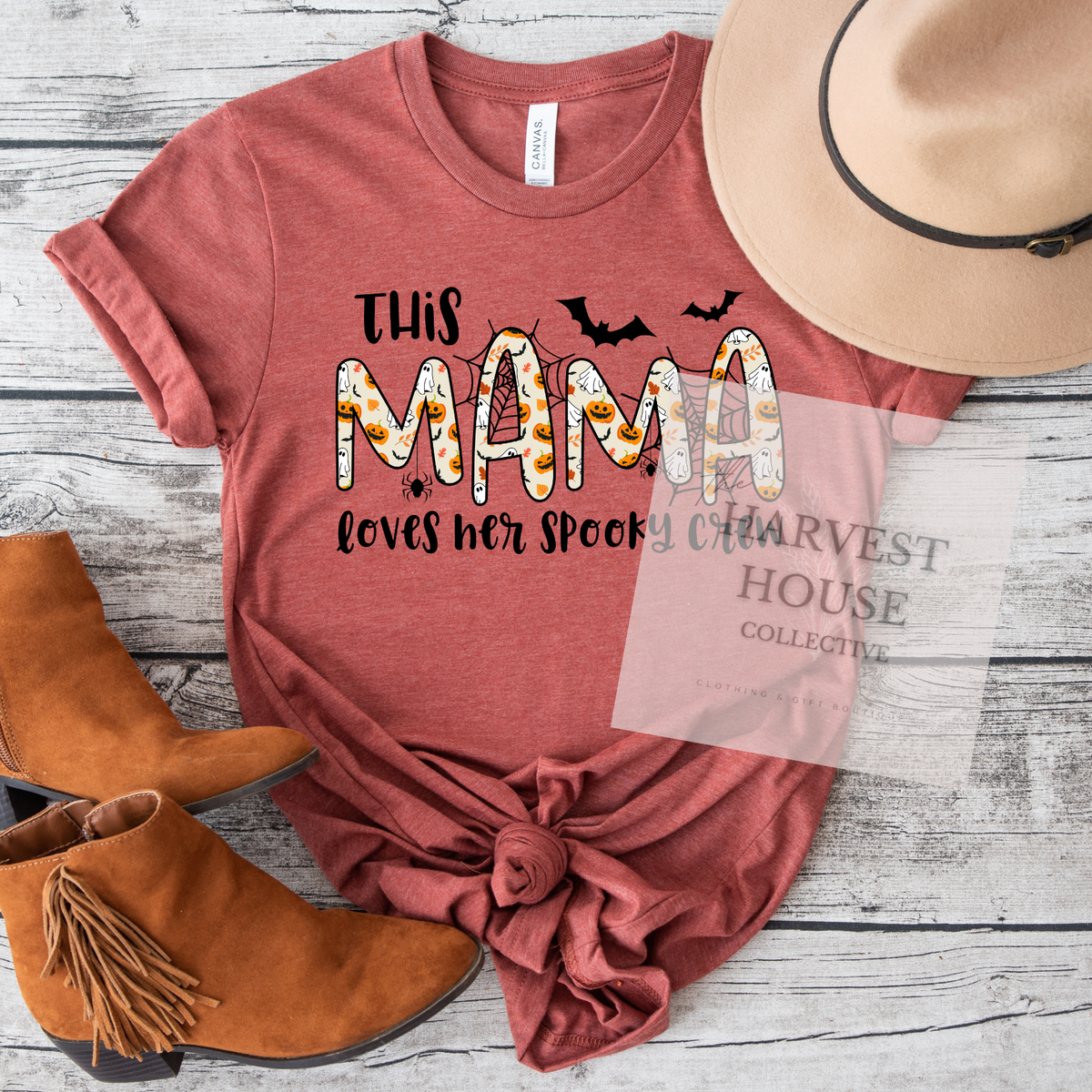 This Mama Loves Her Spooky Crew Tee