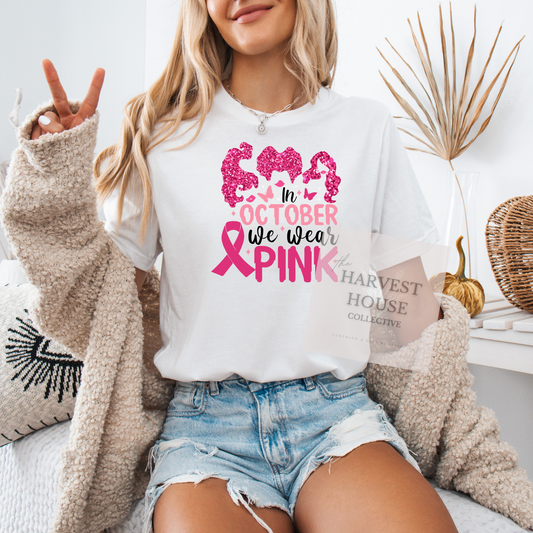 We Wear Pink Bella Canvas Tee
