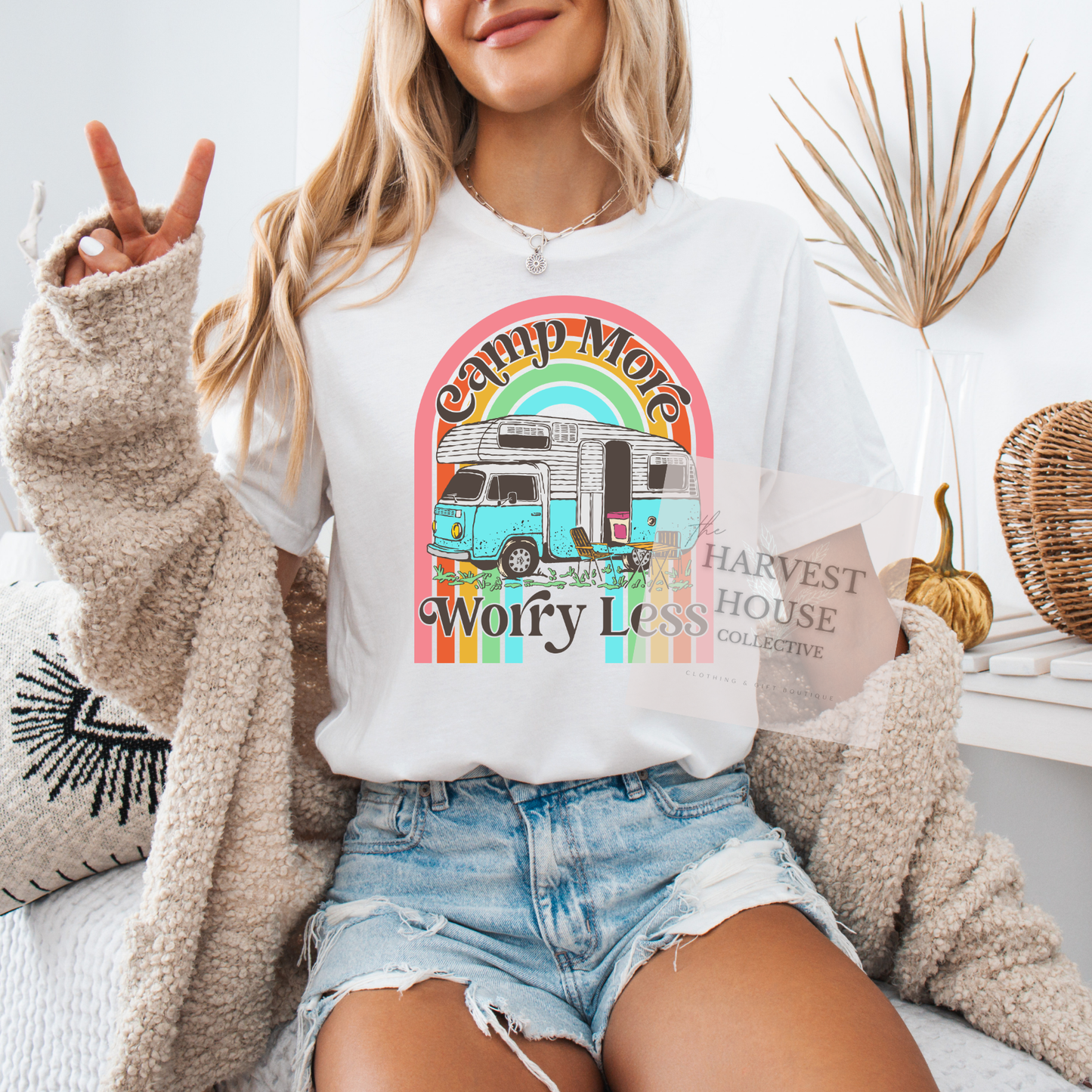 Camp More Worry Less Bella Canvas Tee