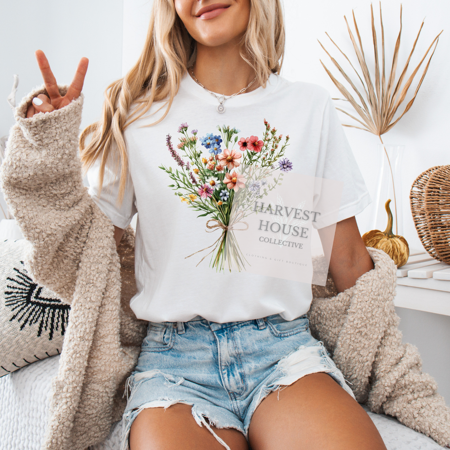 Floral Bouquet Bella Canvas Tee