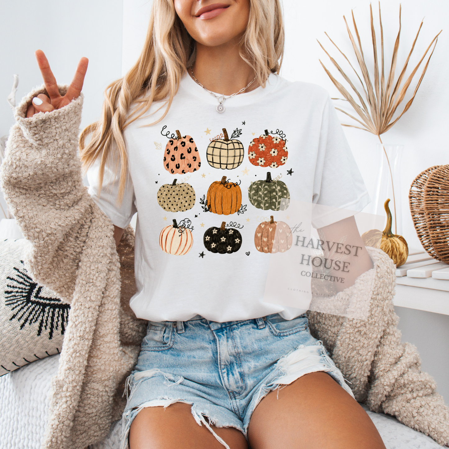 Boho Pumpkins Bella Canvas Tee