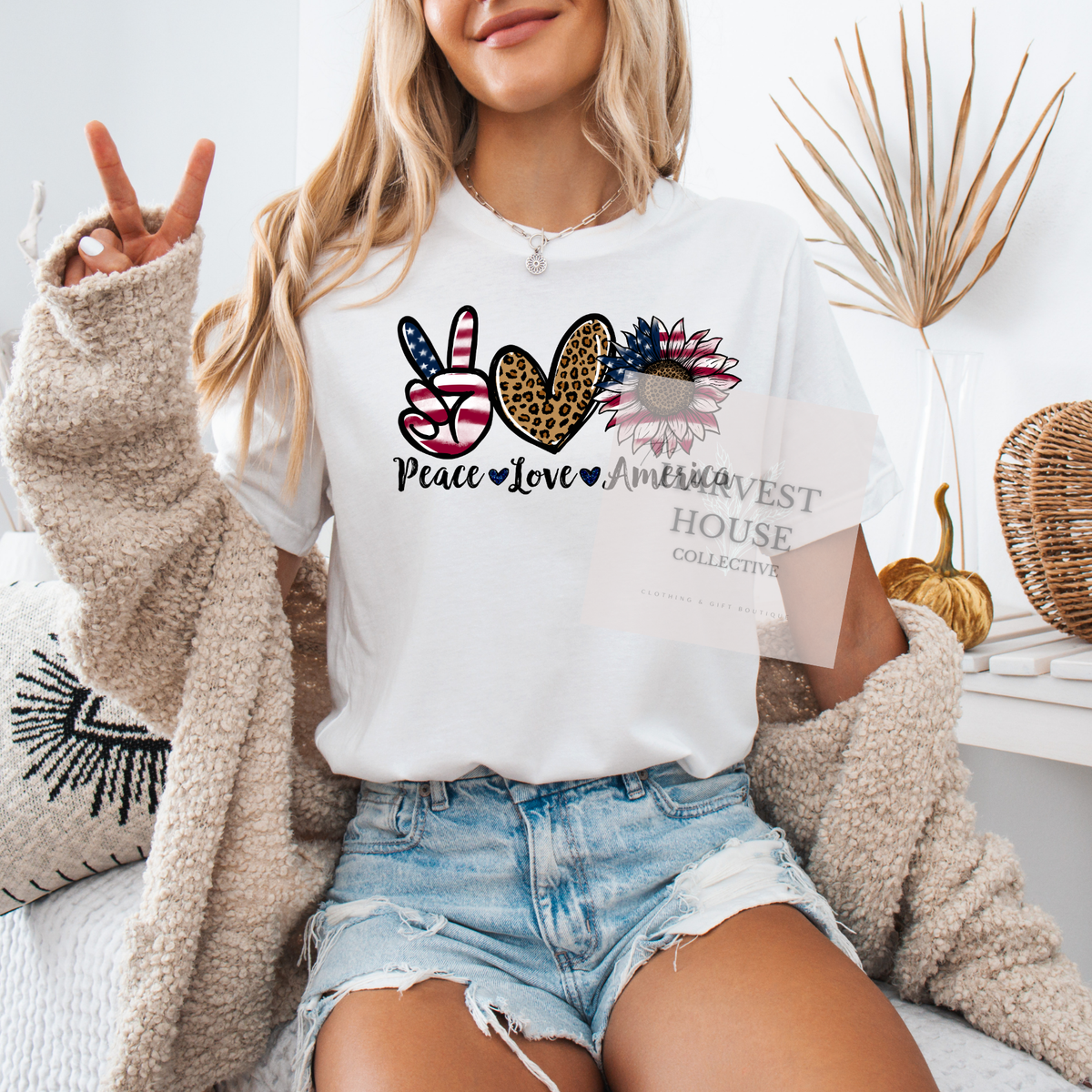 Peace Love America Shirt