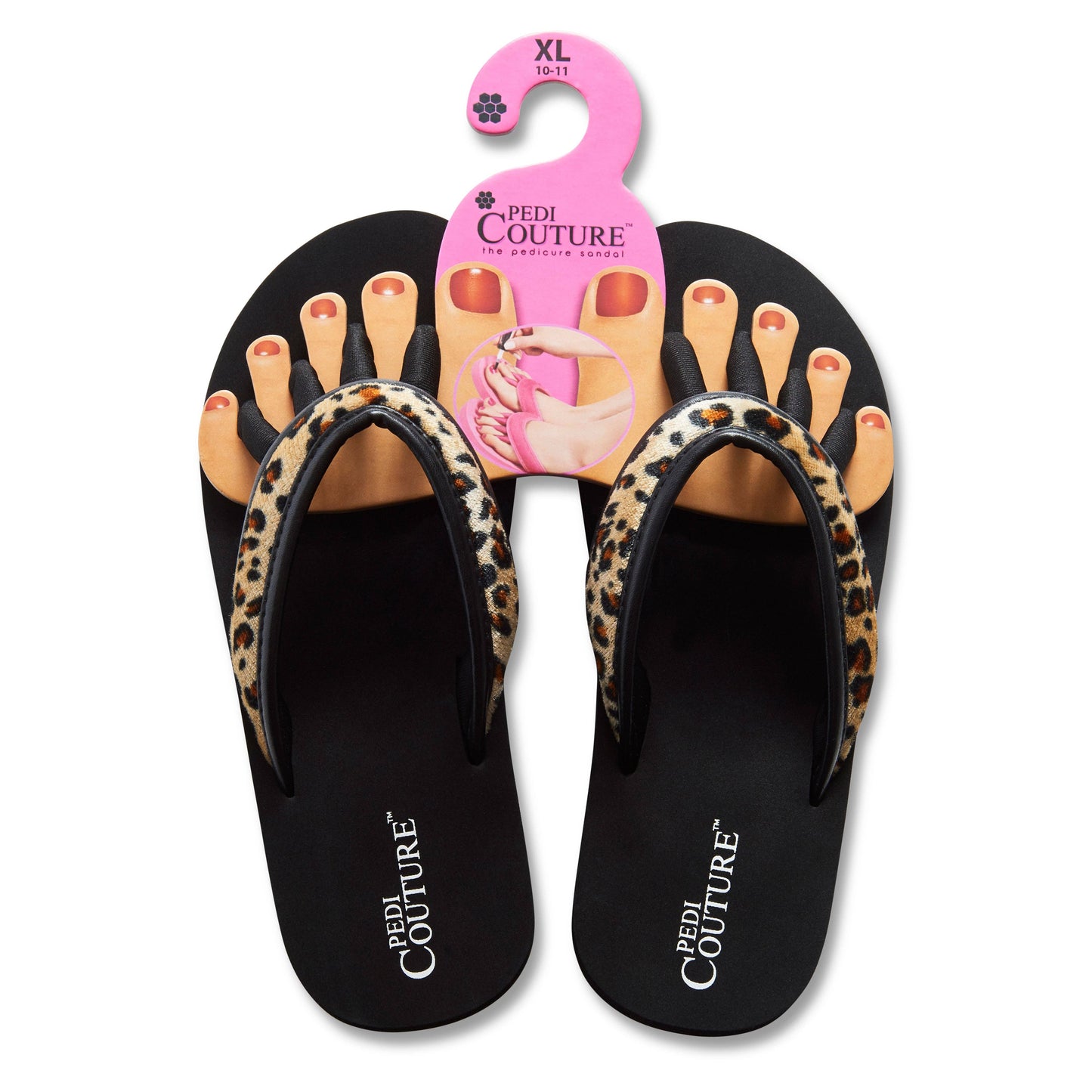 Leopard  Women's Yoga Toe Separator Sandals