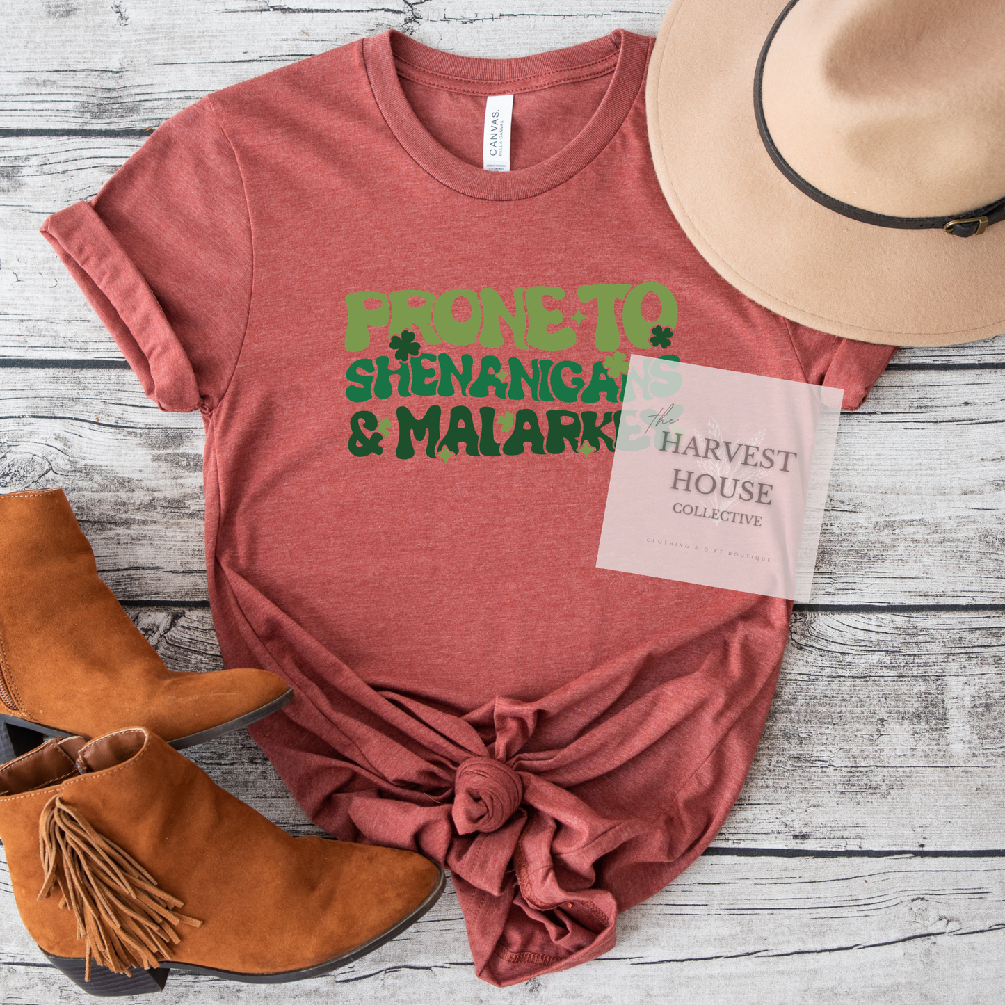 Prone To Shenanigans And Malarky Bella Canvas Tee