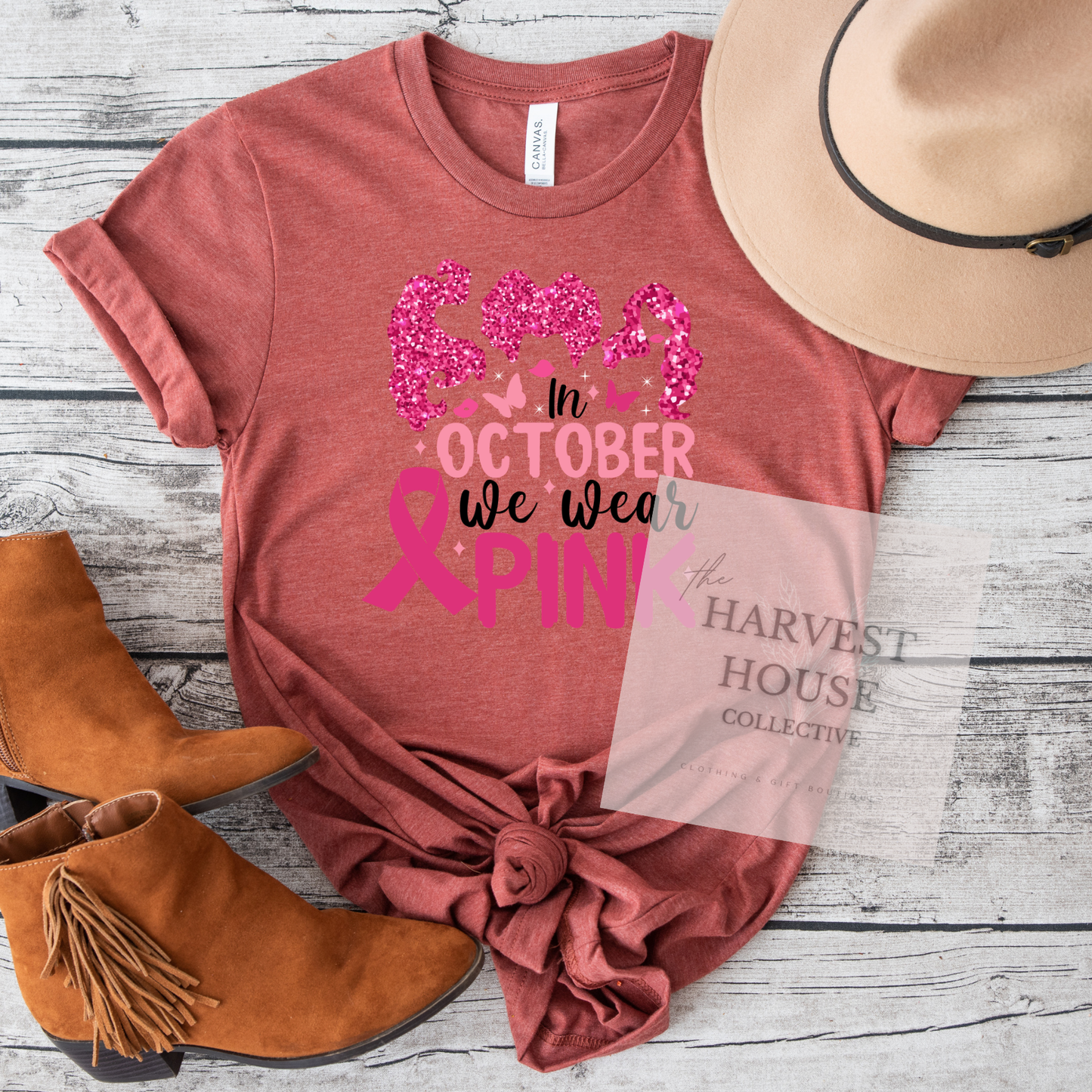 We Wear Pink Bella Canvas Tee