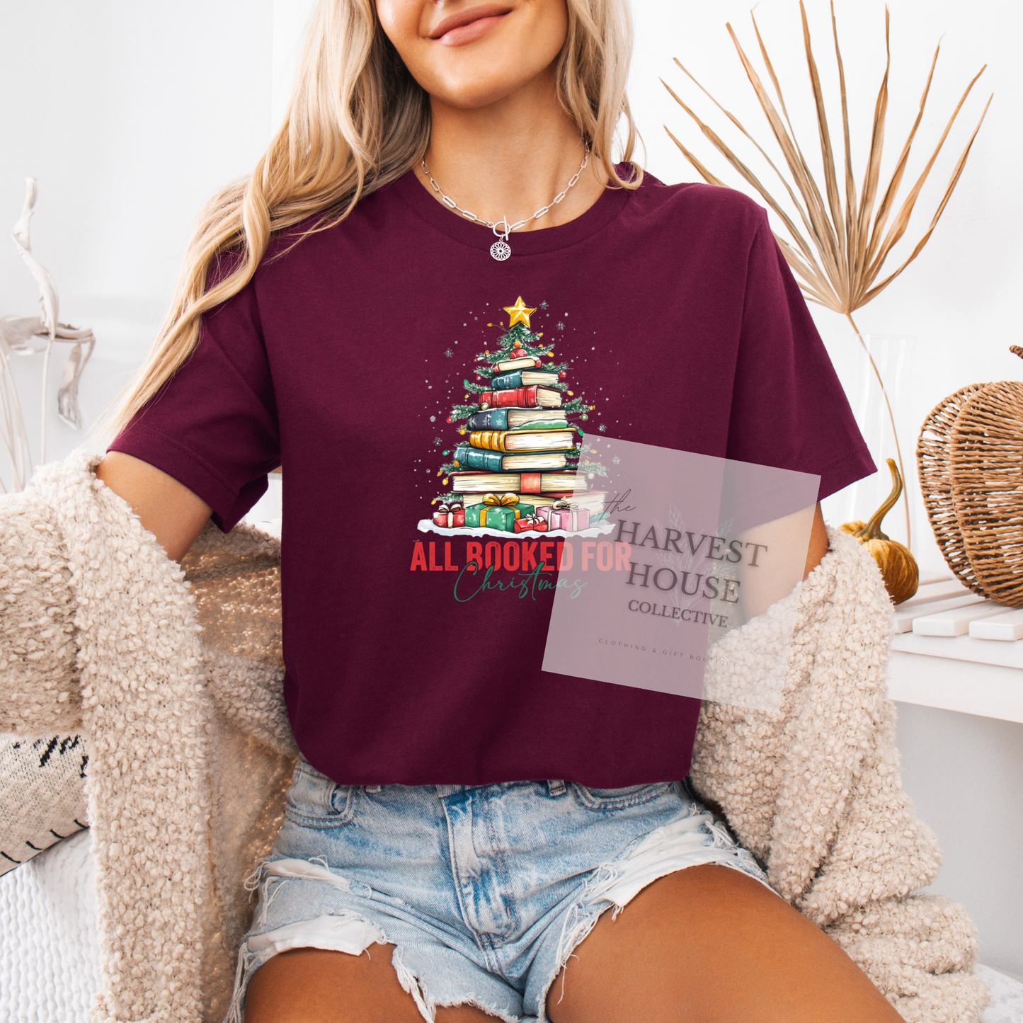 All Booked For Christmas Shirt