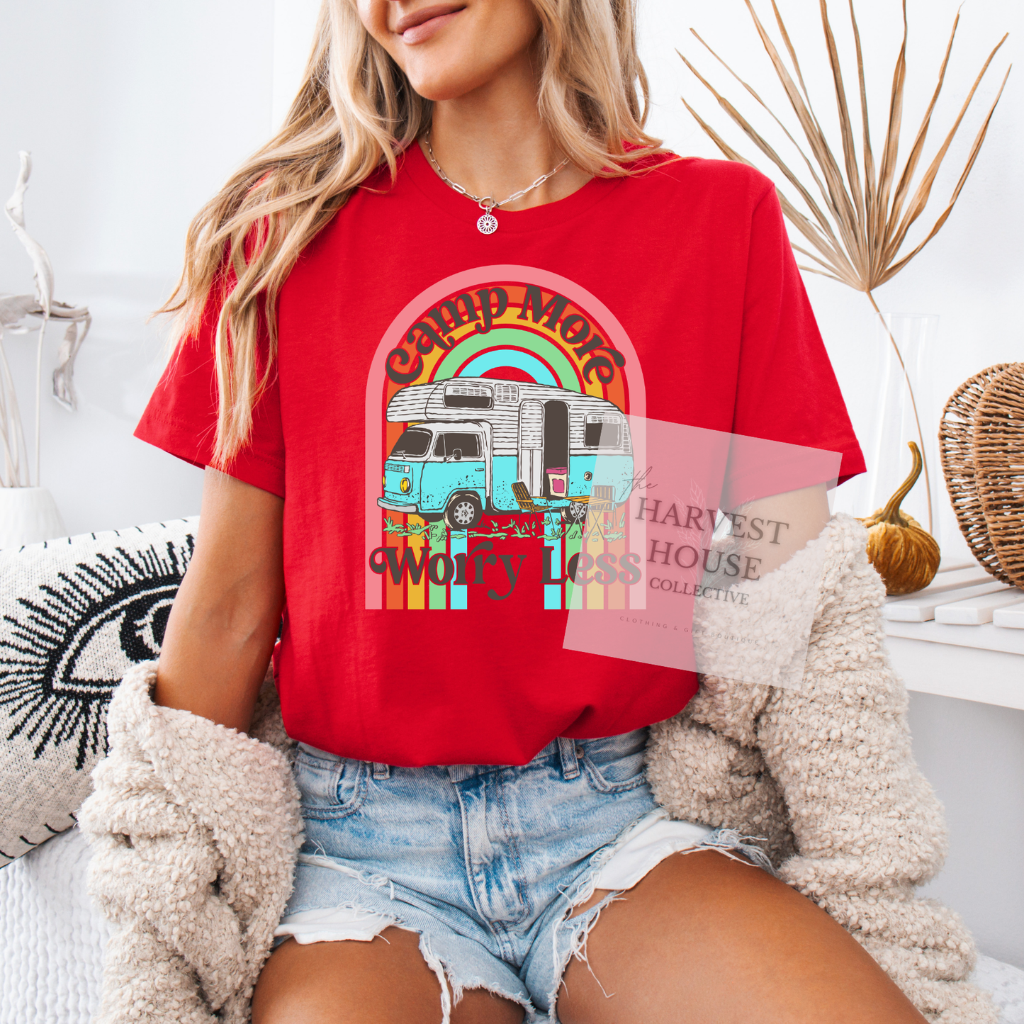 Camp More Worry Less Bella Canvas Tee