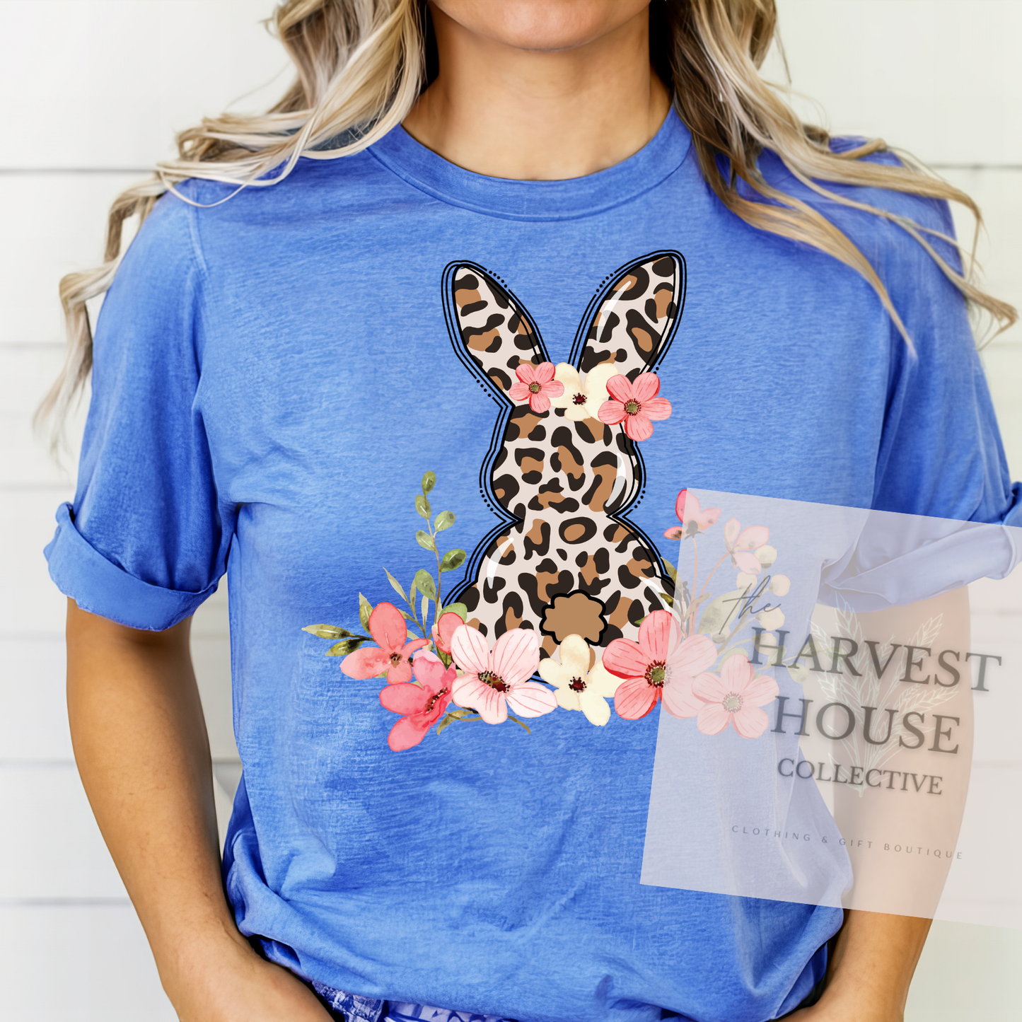 Leopard Easter Bunny Tee