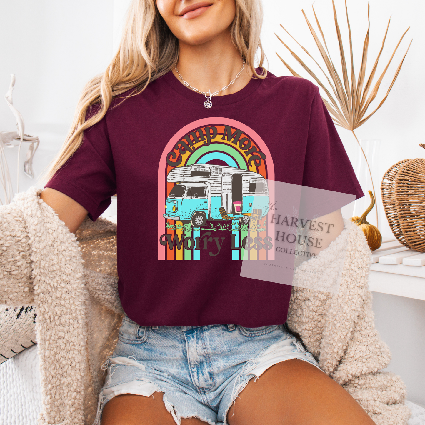 Camp More Worry Less Bella Canvas Tee